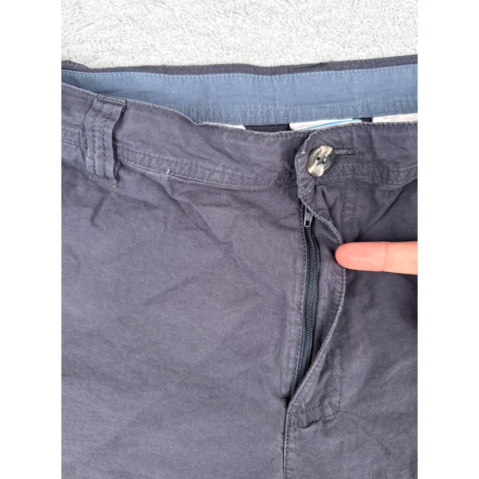 Vintage Columbia Shorts Men 36 Blue Chino 100% Cotton Casual Hiking Camp 36x10 Size US 36 / EU 52 - 6 Thumbnail