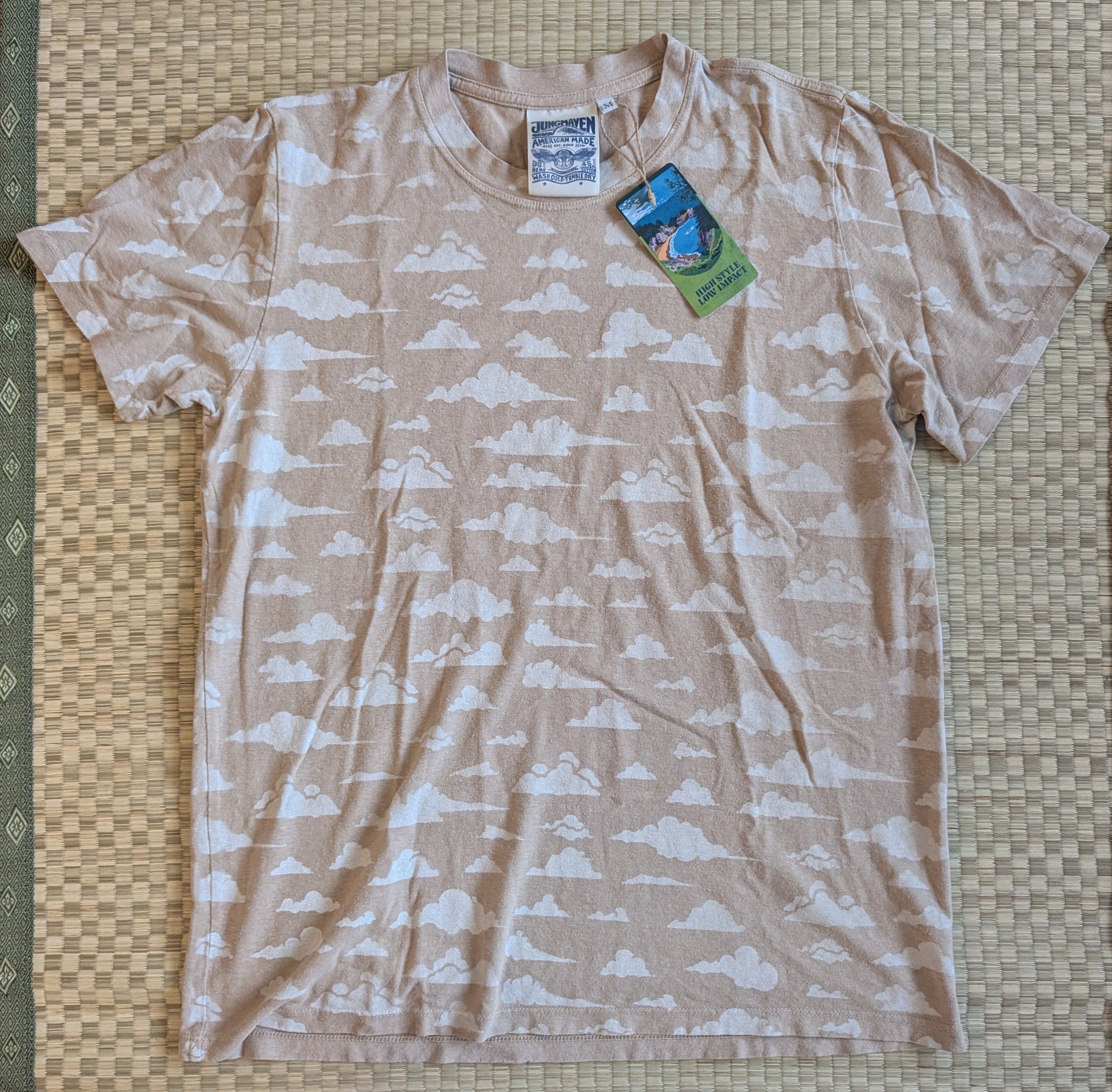 Jungmaven NWT RARE Jungmaven Clouds Jung Hemp T-shirt Made in USA Size US M / EU 48-50 / 2 - 1 Thumbnail