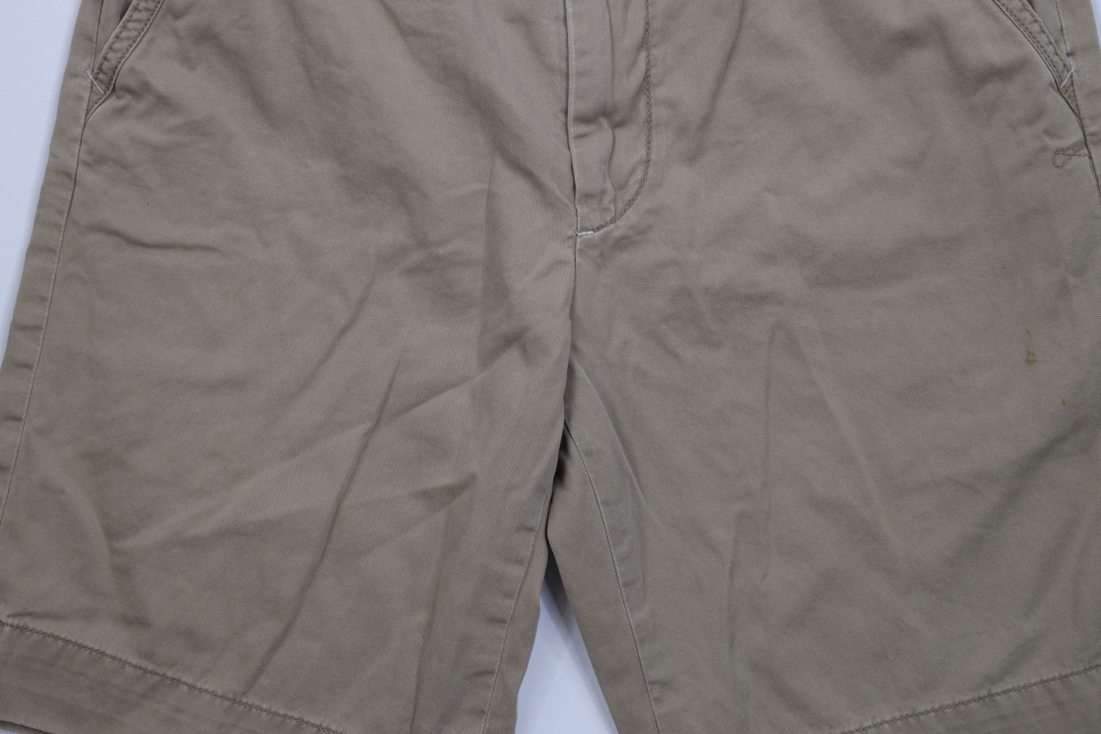 Ralph Lauren Vintage 90s Ralph Lauren Heavyweight Shorts Beige Cotton Size US 32 / EU 48 - 3 Thumbnail