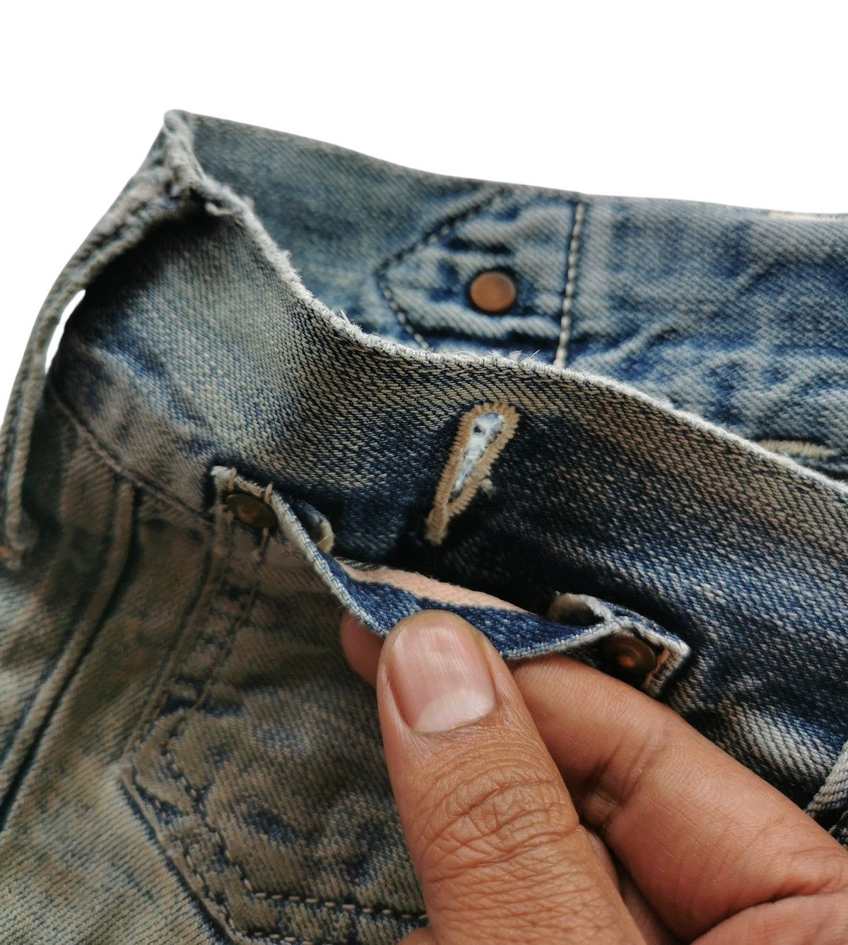 Johnbull Johnbull Suspenders Denim Selvedge Pants Work Button Size 30" / US 8 / IT 44 - 12 Thumbnail