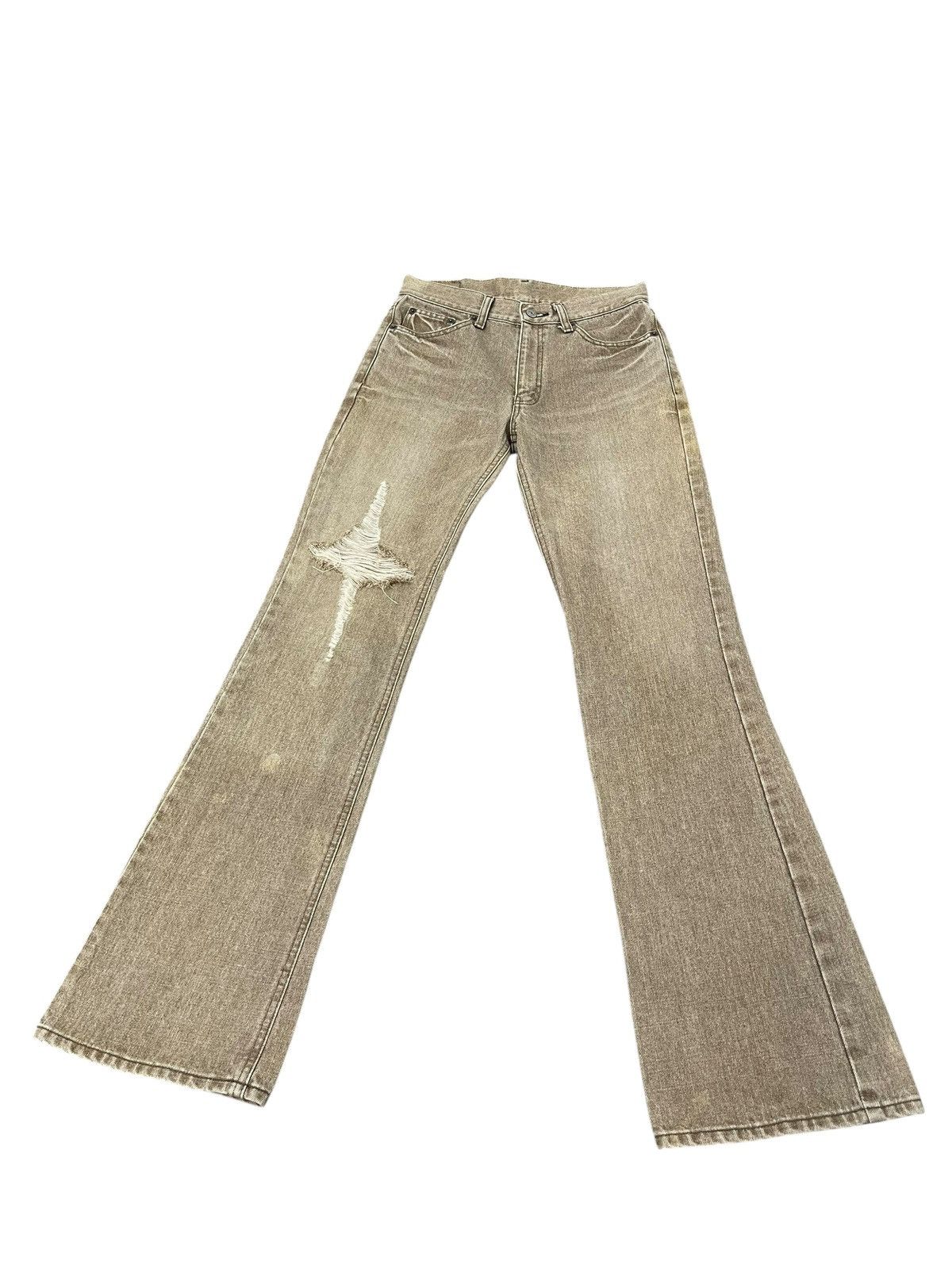 Le Grande Bleu (L.G.B.) Flare Jeans Vtg Bobson Japan Faded Distress Boot Cut Size US 29 - 2 Thumbnail
