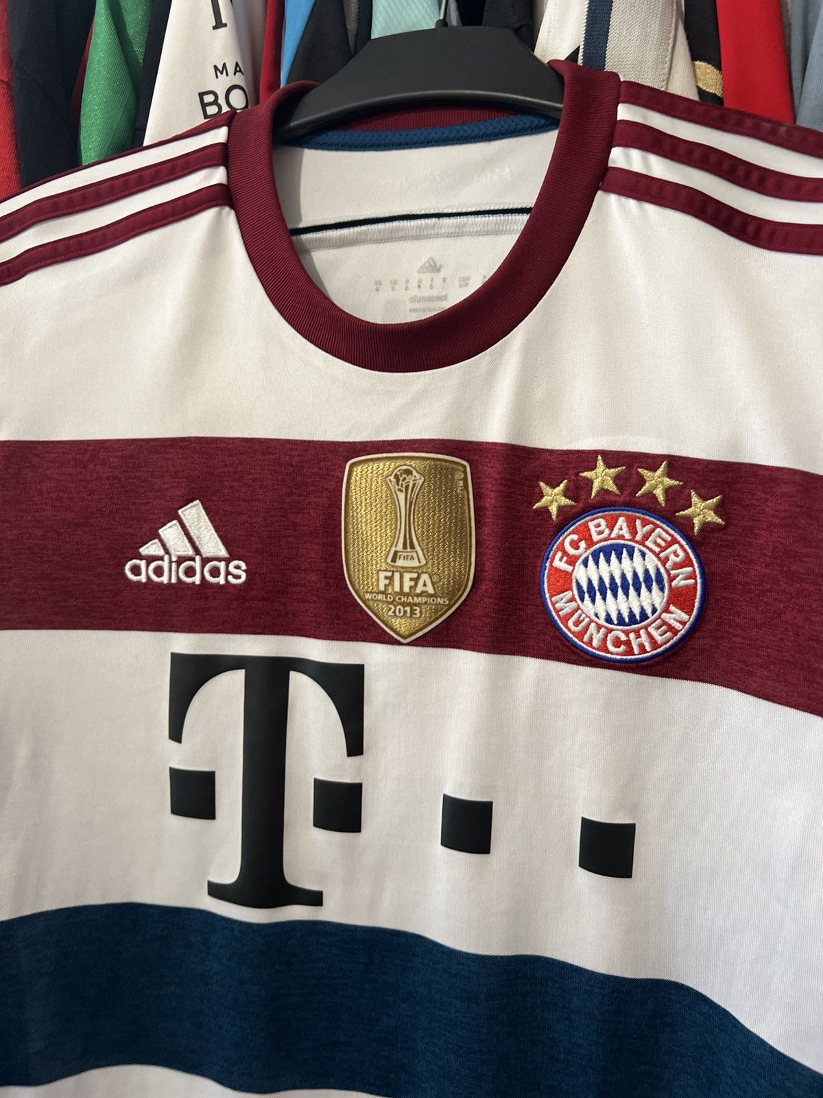 Other 2014/2015 ADIDAS BAYERN MUNICH #19 MARIO GOTZE AWAY FOOTBALL Size US S / EU 44-46 / 1 - 4 Thumbnail