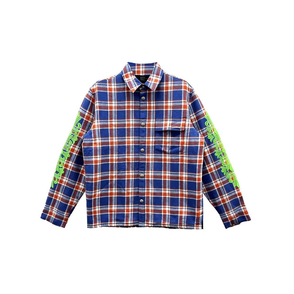 Chrome Hearts Chrome Hearts Sleeve Print Flannel Shirt Size US L / EU 52-54 / 3 - 1 Thumbnail