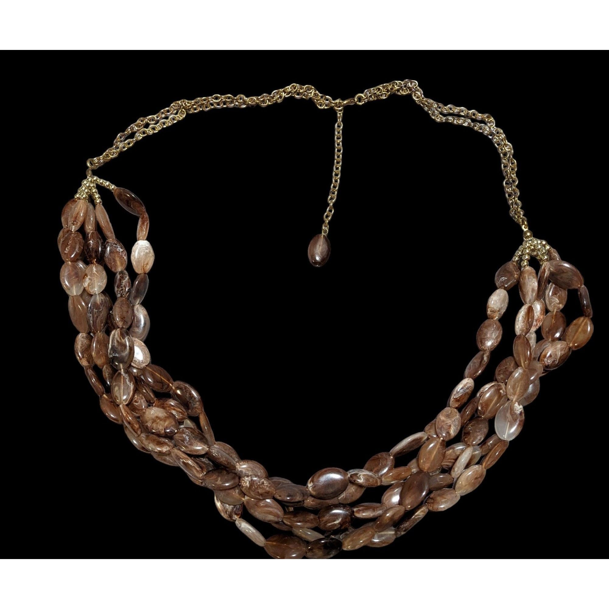 Other Earthy Multilayer Marbled Beaded Necklace Size ONE SIZE - 2 Thumbnail