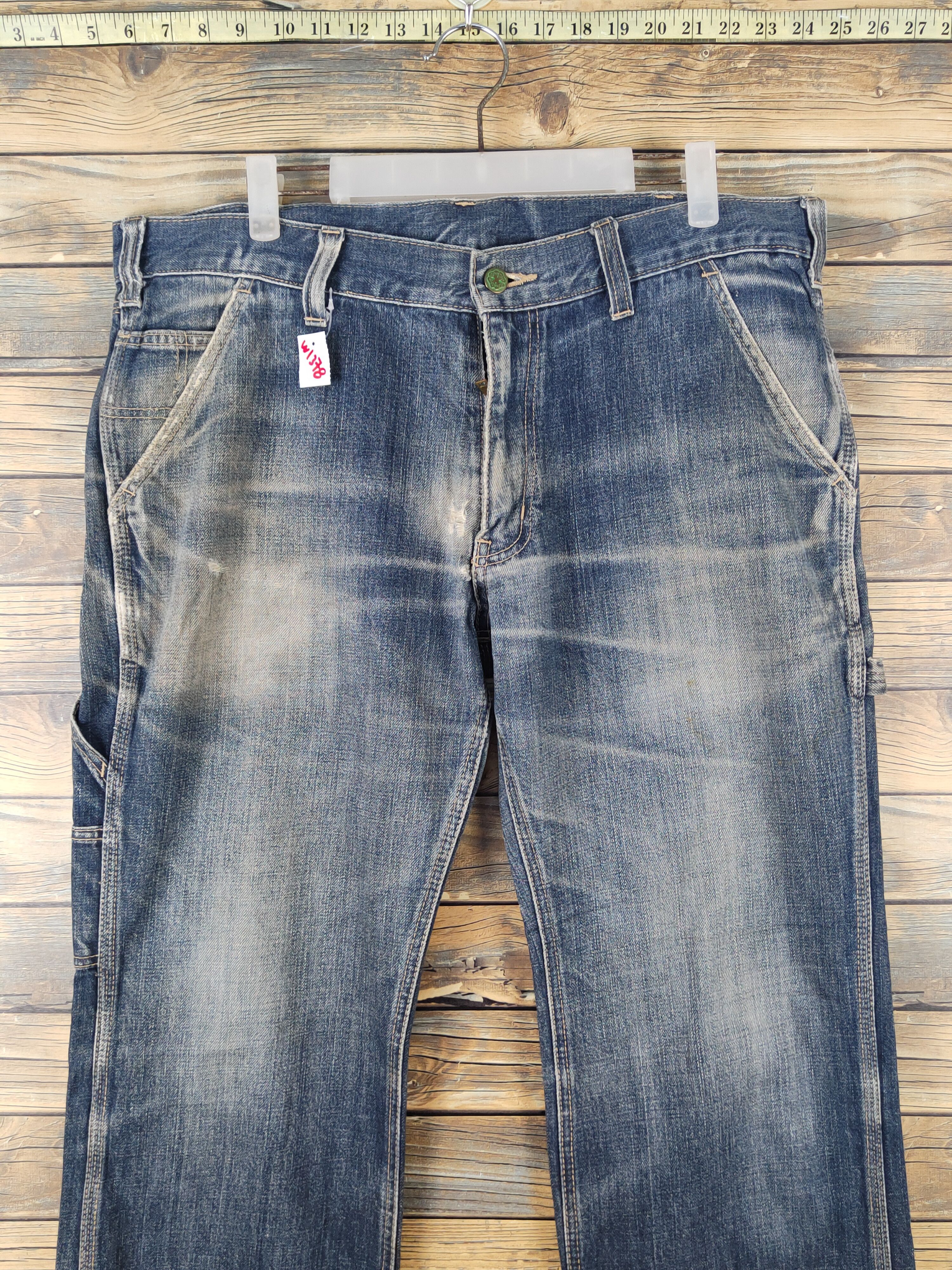 Oshkosh Oshkosh Dark Blue Distressed Ripped denim Jeans #W1378 Size US 38 / EU 54 - 2 Thumbnail