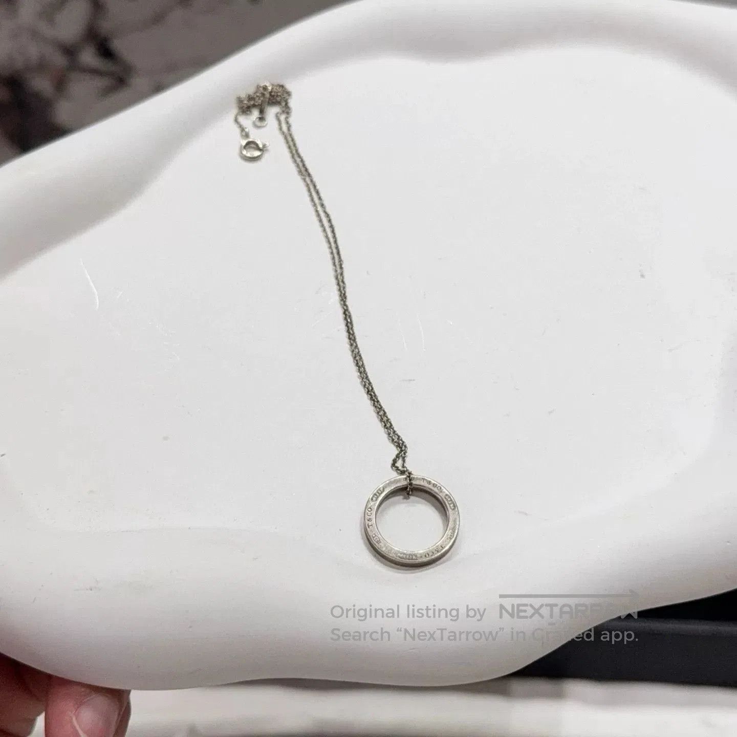 Tiffany & Co. Tiffany Silver Circle Necklace. Size ONE SIZE - 1 Thumbnail
