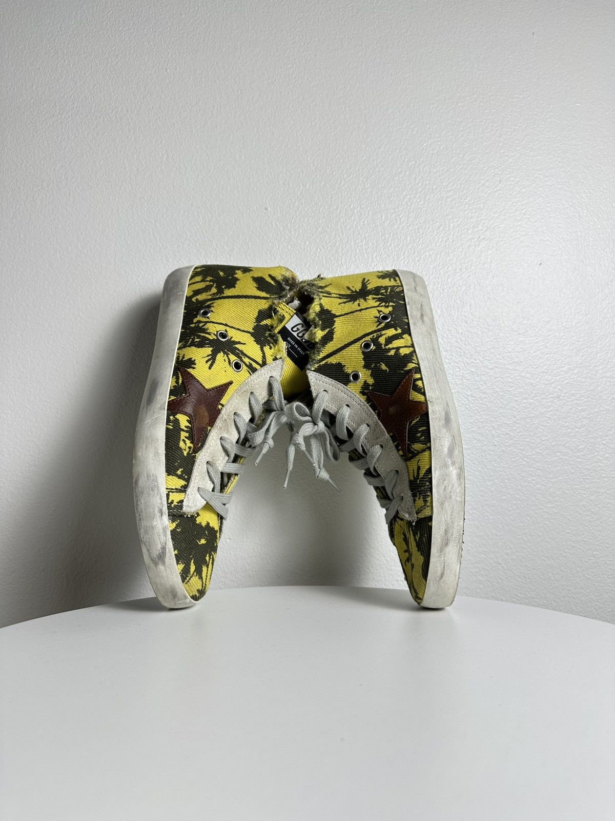 Golden Goose Golden Goose Francy Distressed Palm Tree Sneakers Size US 7 / EU 40 - 5 Thumbnail