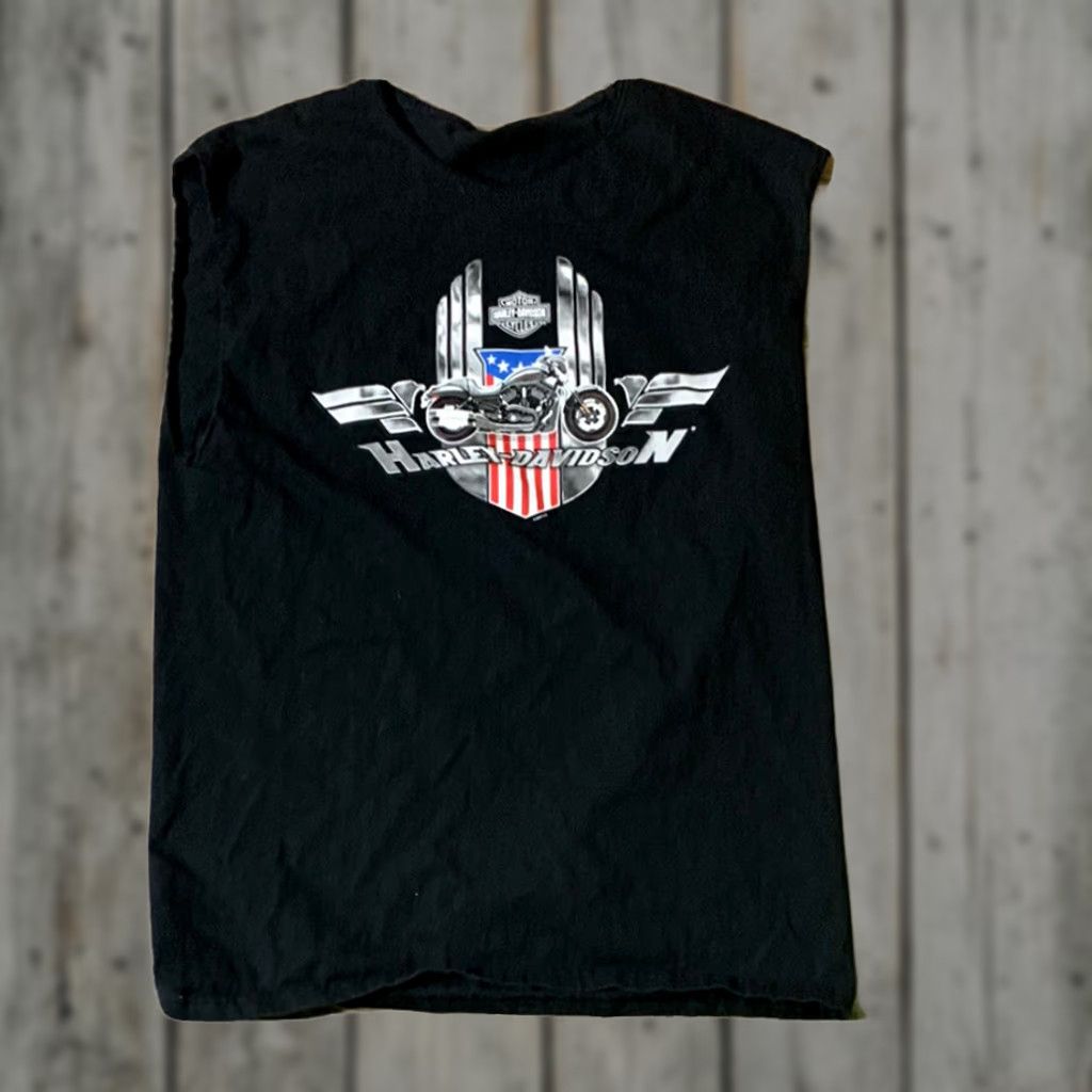 Harley Davidson VINTAGE Harley Davidson Men's Tank Top Black Medium Size US M / EU 48-50 / 2 - 1 Thumbnail