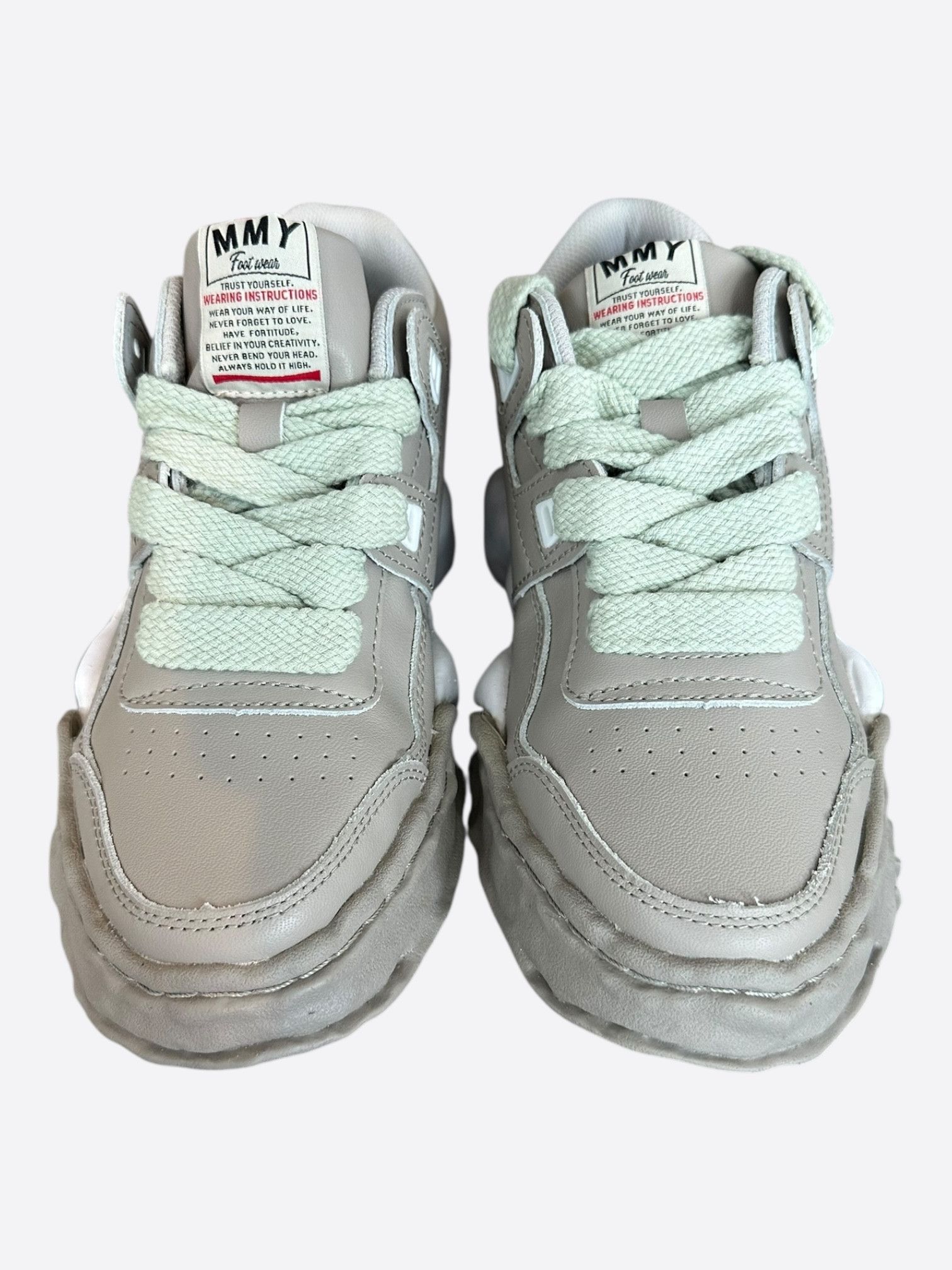 Maison MIHARA YASUHIRO Maison Mihara Yasuhiro Grey & White Parker Sneakers Size US 6 / EU 39 - 2 Thumbnail