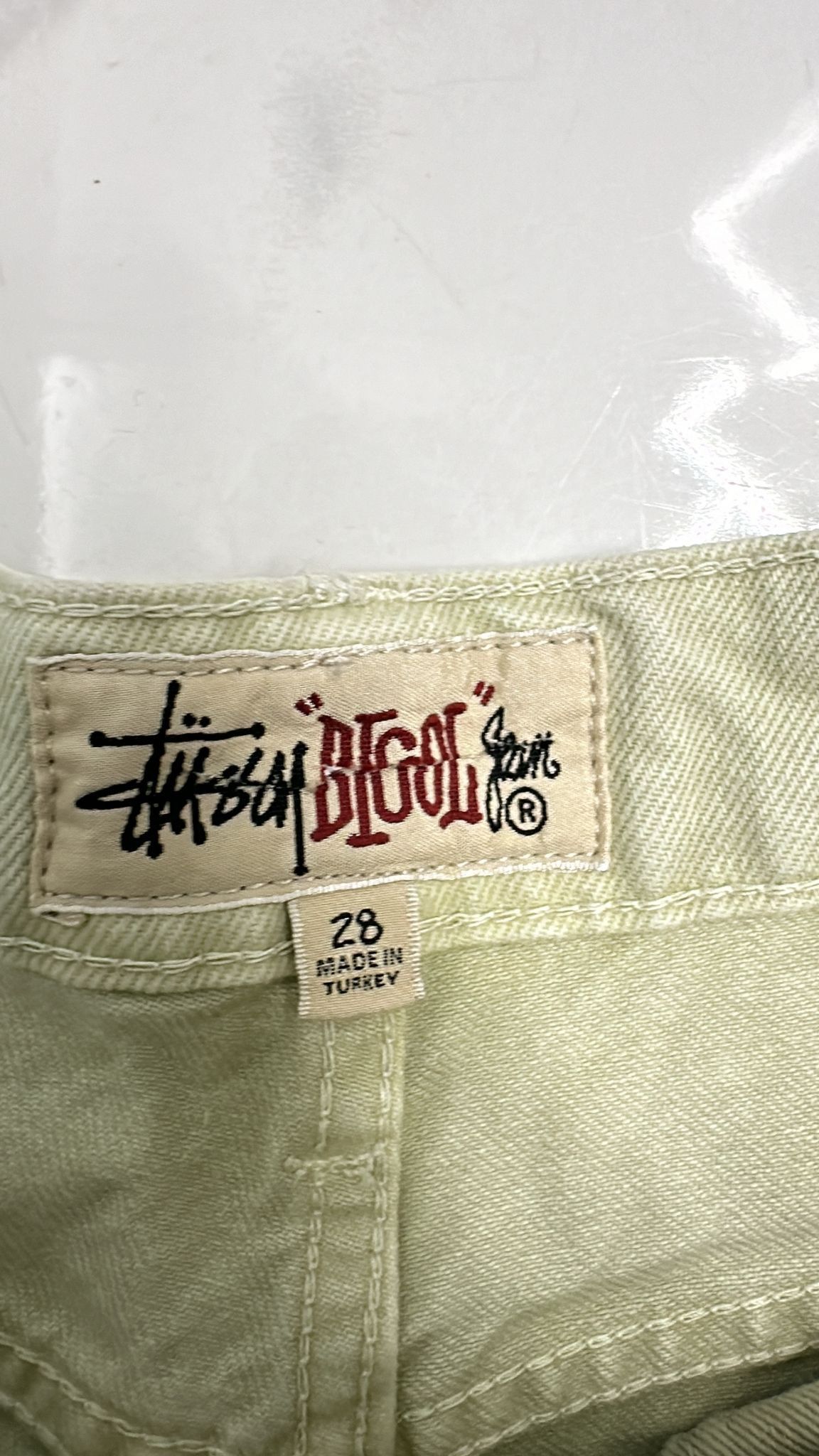 Stussy × Vintage Stussy Double Dye Big 'Ol Jeans In Cream Size 28 Size US 28 / EU 44 - 9 Thumbnail