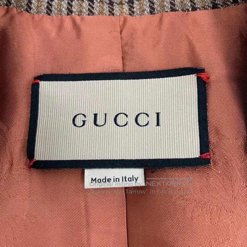 Gucci Gucci Brown plaid linen lapel single-breasted long-sleeved Size XS / US 0-2 / IT 36-38 - 6 Thumbnail