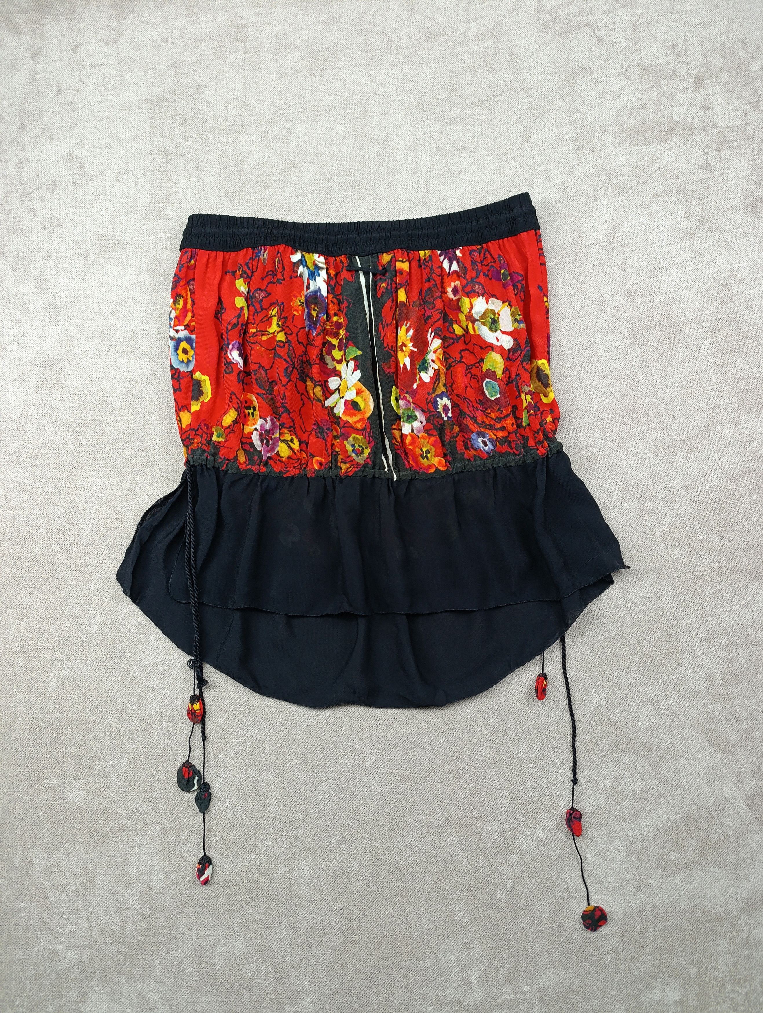 Jean Paul Gaultier Jean Paul Gaultier Femme vintage rayon/silk flora mini skirt Size 28" / US 6 / IT 42 - 13 Thumbnail