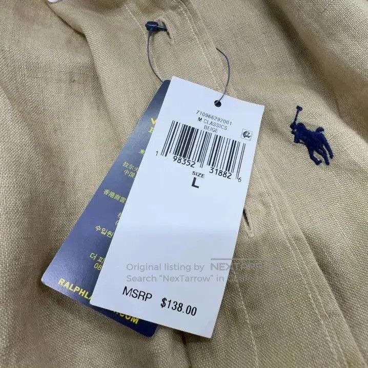 Polo Ralph Lauren Polo Ralph Lauren Men's Linen Pony Logo Long. Size US L / EU 52-54 / 3 - 5 Thumbnail