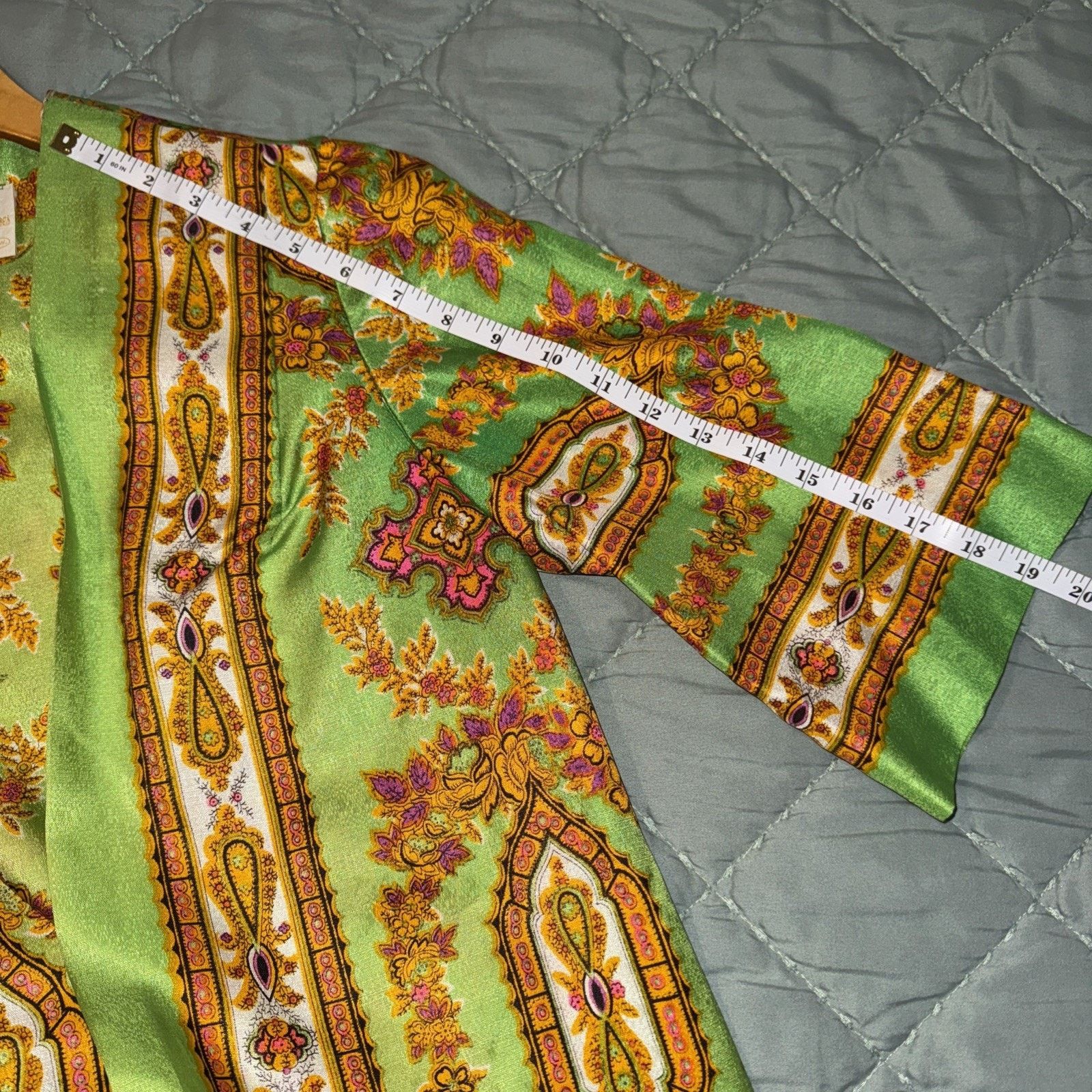 Saks Fifth Avenue Vintage 1960’s Fifth Avenue Robes By M.W. -Green Long Robe Size S / US 4 / IT 40 - 11 Thumbnail