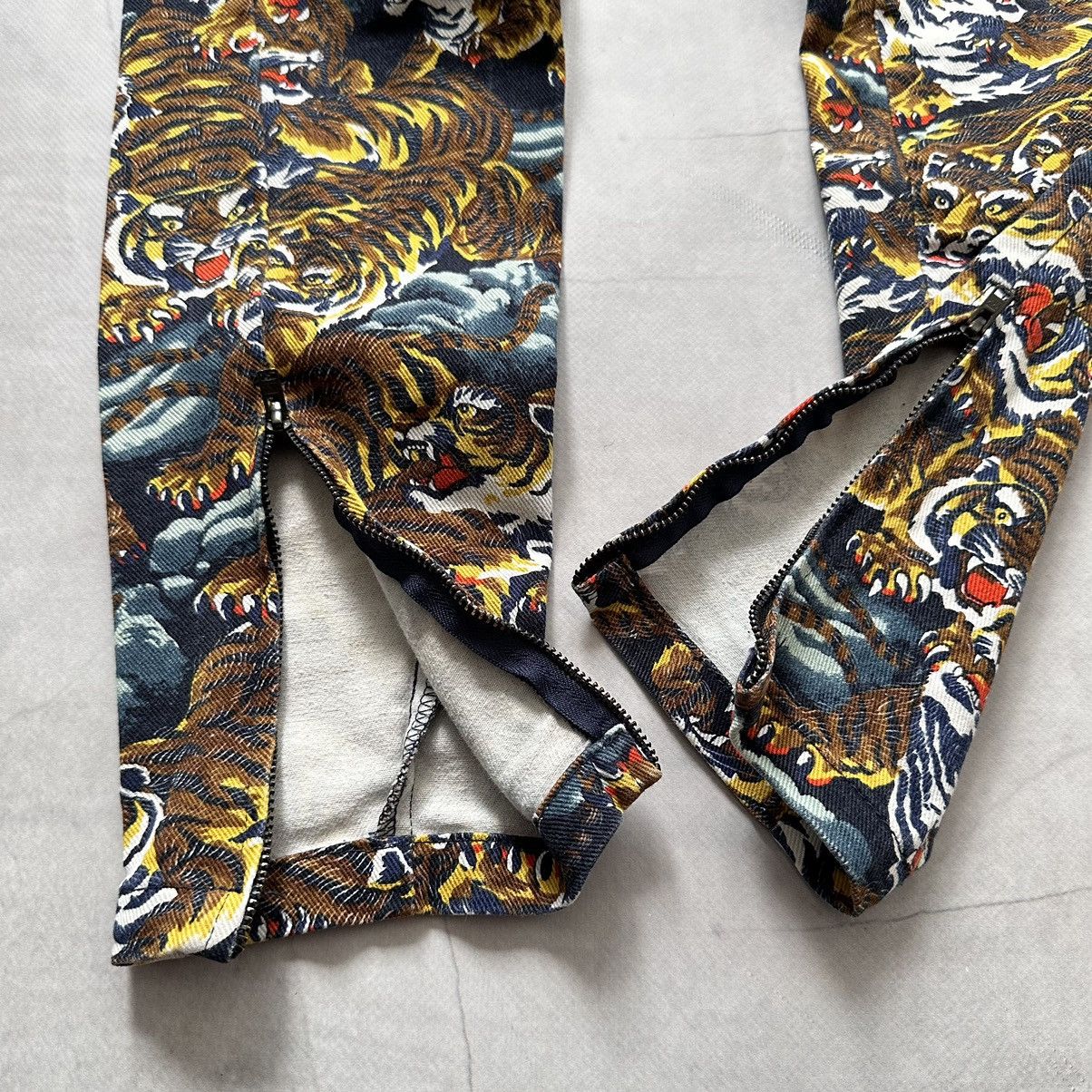 Ed Hardy × Hysteric Glamour × Kenzo RARE Kenzo Vintage Tigers Monogram Jeans Pants Gucci Vibe Size 36" / US 14 / IT 50 - 6 Thumbnail
