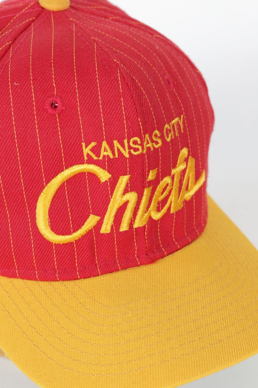 Sports Specialties 90's Sport Specialties Kansas City Chief Pinstripe Snap Back Size ONE SIZE - 4 Thumbnail