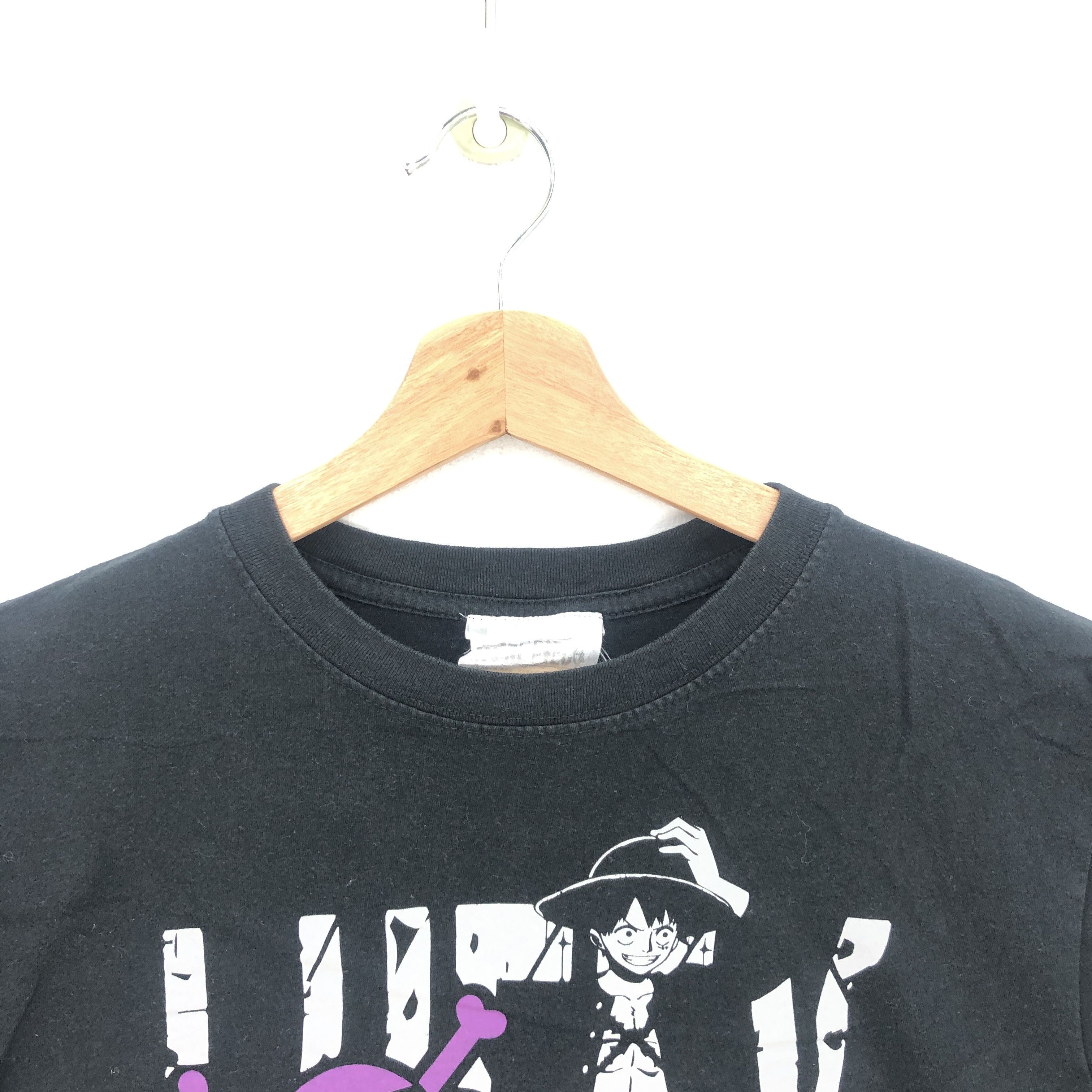 Anime Vintage One Piece T Shirt Japanese Luffy Anime Cartoon Tees Size US M / EU 48-50 / 2 - 2 Thumbnail