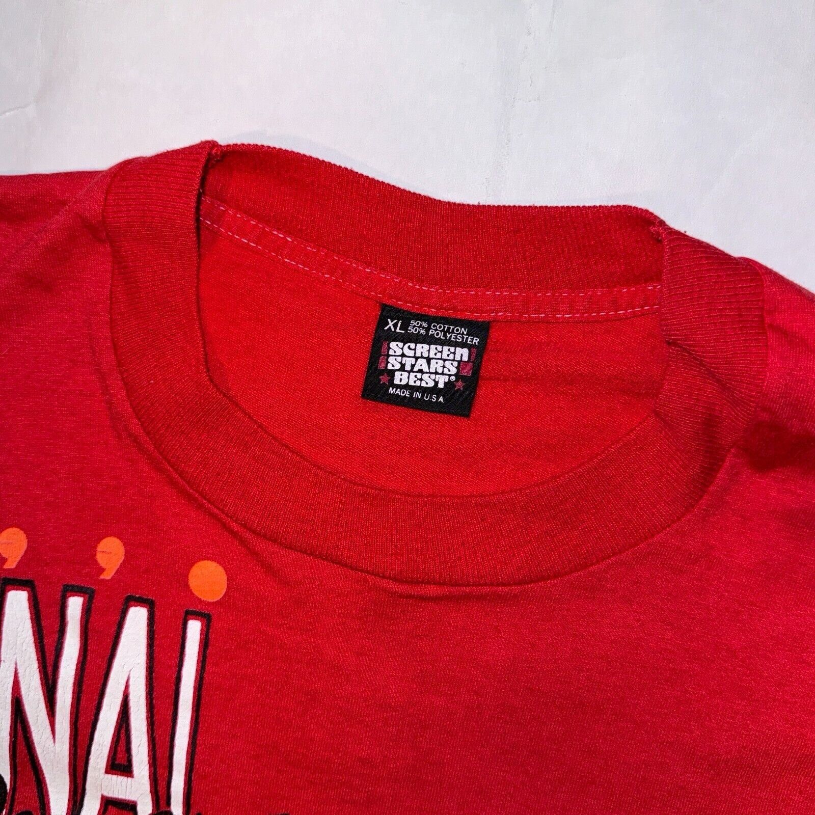 Other Vintage 1990 NCAA Arkansas Razorbacks Basketball Single Stit Size US XL / EU 56 / 4 - 2 Thumbnail