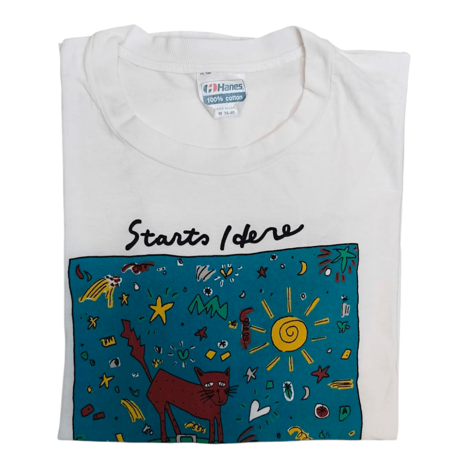 Other Vintage 80's humor cat's lover Art graphics tee Size US M / EU 48-50 / 2 - 7 Thumbnail