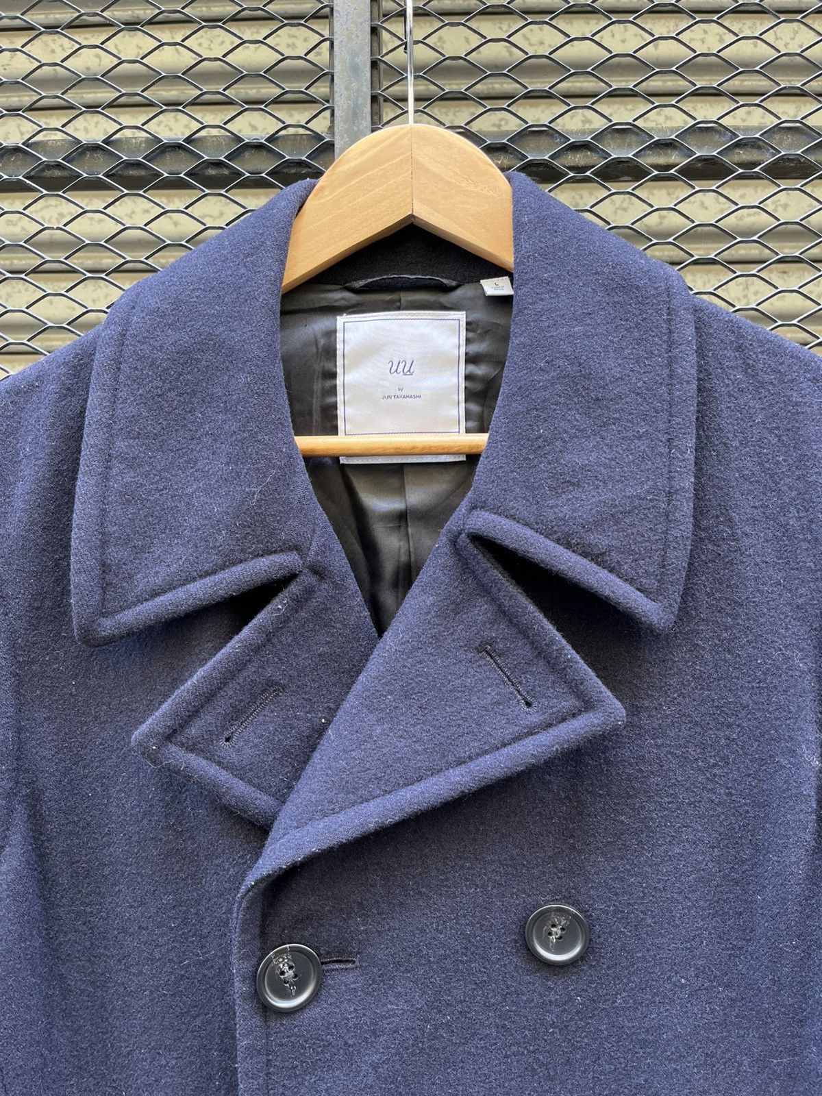 Undercover × Uniqlo Jun Takahashi Undercover Double Breasted Wool Coat Jacket Size US L / EU 52-54 / 3 - 4 Thumbnail