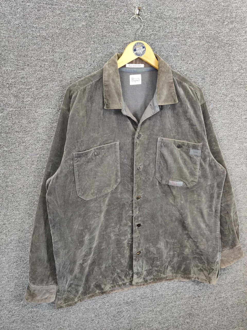 Vintage Vintage Papas Corduroy Button Shirt Jacket Size US L / EU 52-54 / 3 - 7 Thumbnail