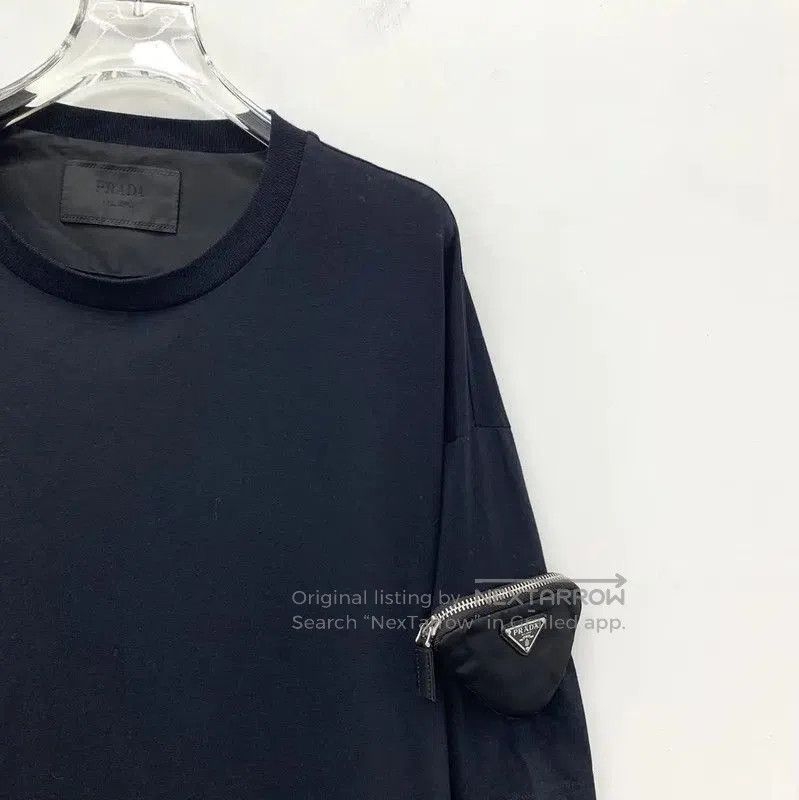 Other Prada Black Cotton Men's T-Shirt. Size US M / EU 48-50 / 2 - 2 Thumbnail