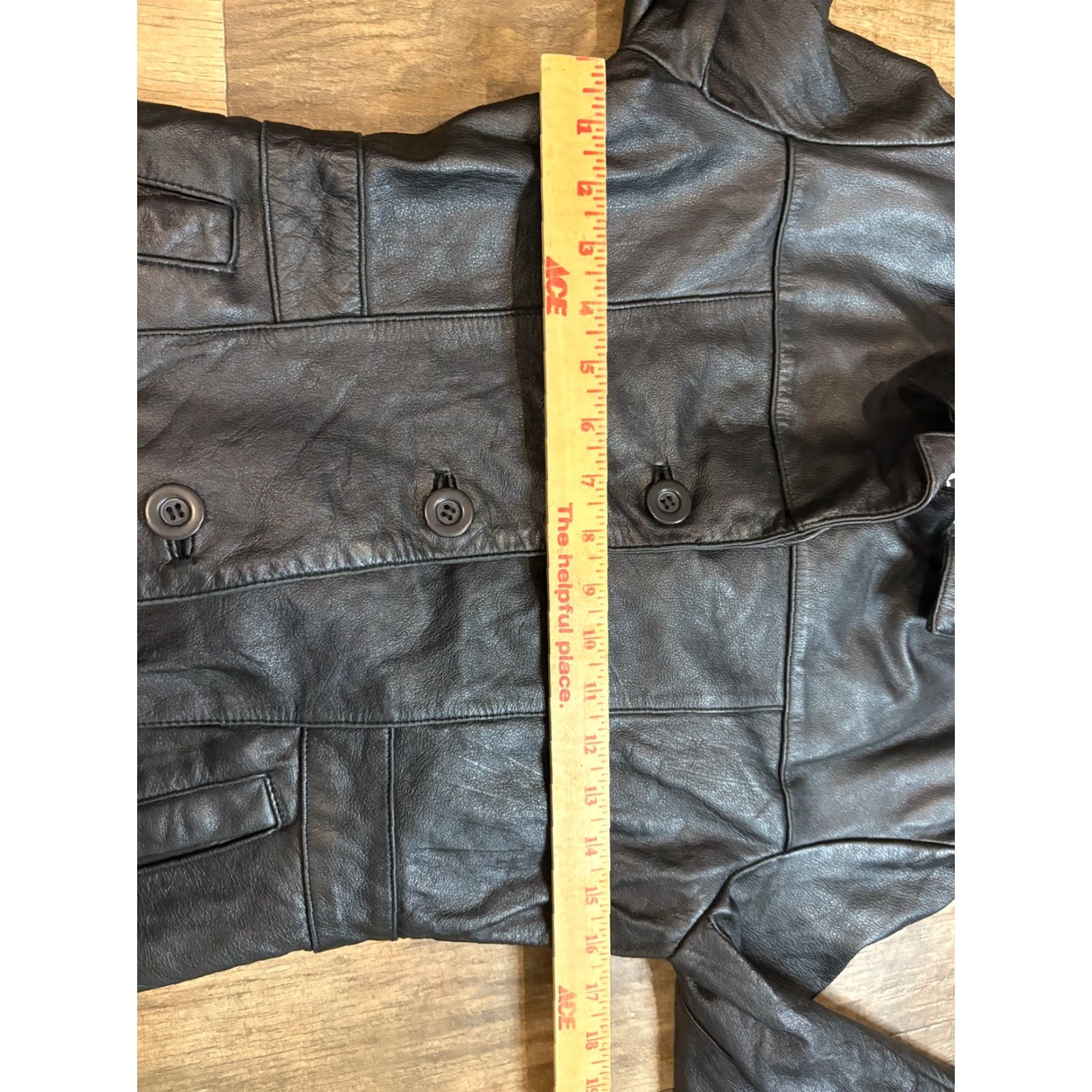 Vintage VINTAGE Leather Limited Leather Jacket Womens Medium M Black Button Up Size M / US 6-8 / IT 42-44 - 3 Thumbnail