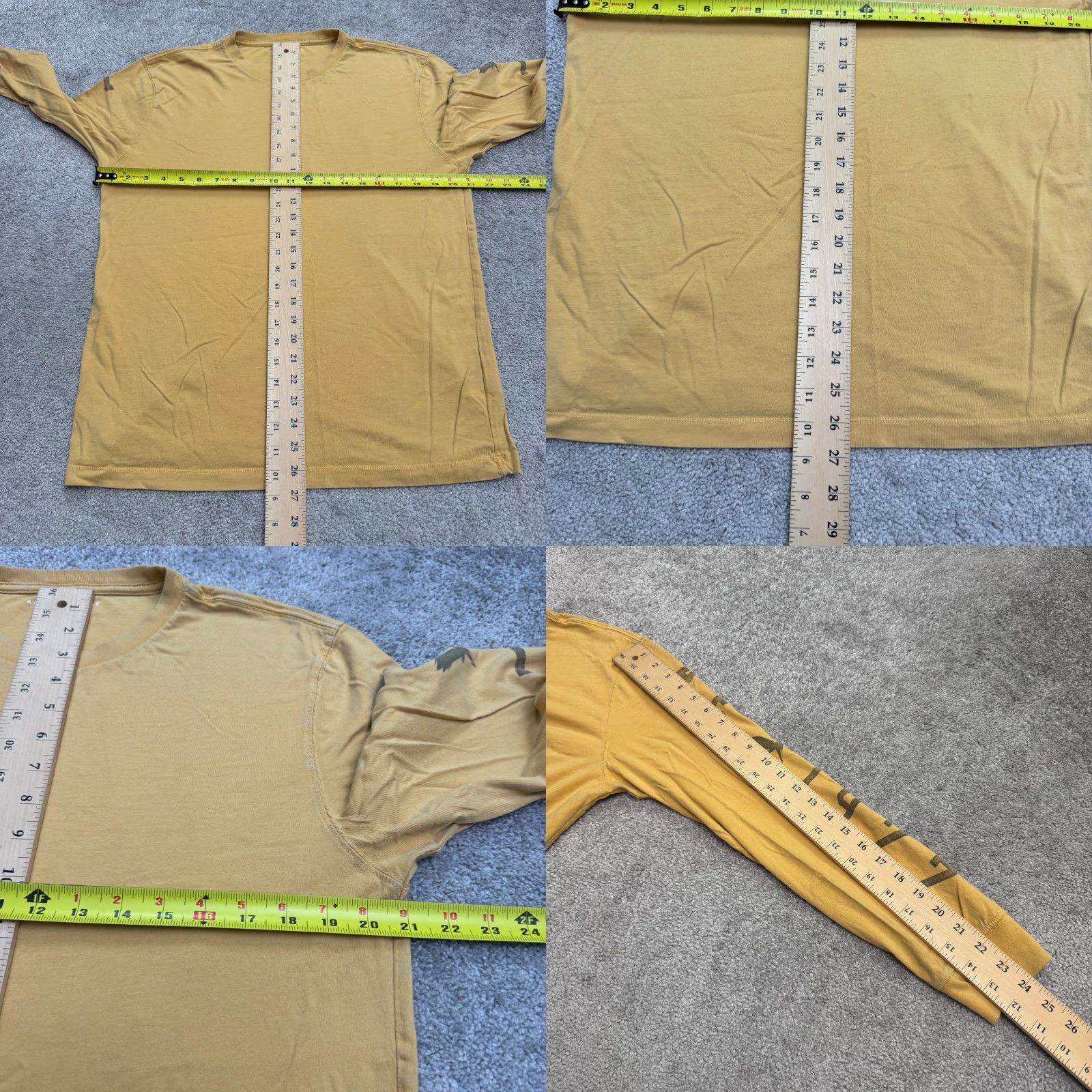 American Eagle Outfitters American Eagle T-Shirt Mens Medium Yellow Super Soft Standard Fit Long Sleeve Size US M / EU 48-50 / 2 - 8 Thumbnail