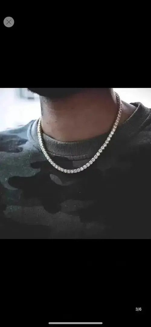 Other Retro full diamond necklace Size ONE SIZE - 1 Thumbnail