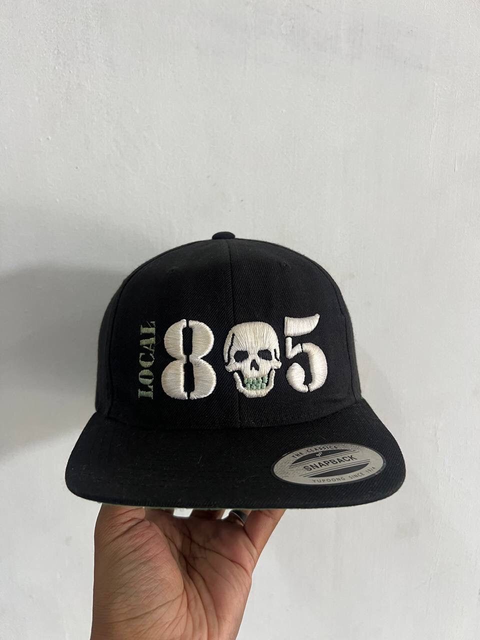 Hat Club Vintage Local 805 Skull Snapback Hat Size ONE SIZE - 2 Thumbnail
