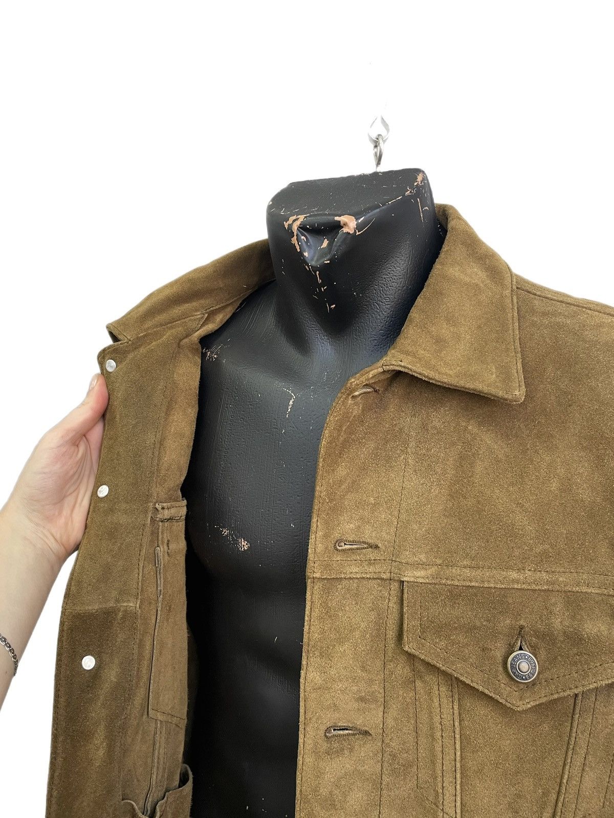 Gap Gap brown suede leather jacket vintage classic trucker Size US M / EU 48-50 / 2 - 10 Thumbnail
