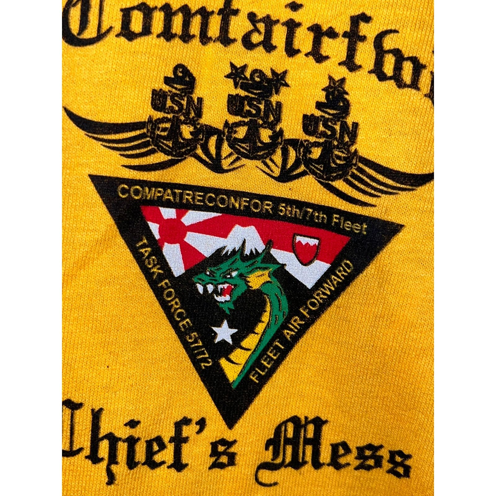 Gildan Vintage Navy Chiefs Shirt Comfair Fwd Task Force Tee M Size US M / EU 48-50 / 2 - 4 Thumbnail