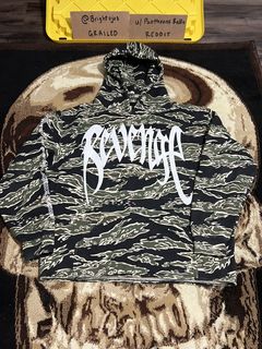 Revenge tiger camo outlet hoodie