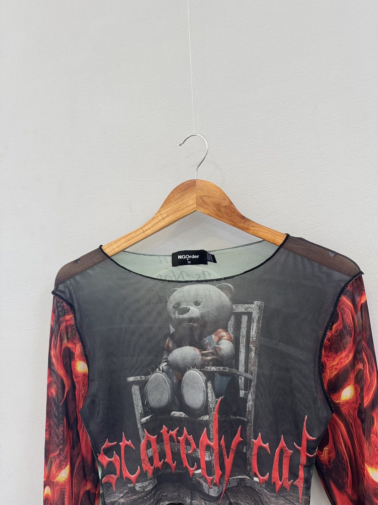Japanese Brand Very crazy Mesh Top Y2K Hype Size S / US 4 / IT 40 - 2 Thumbnail