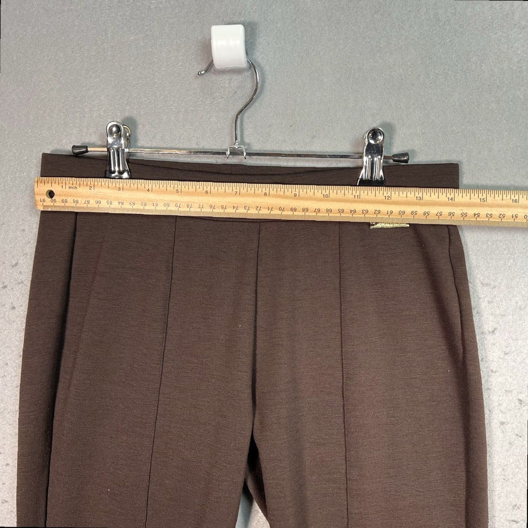 Michael Kors Michael Kors Womens Small Brown Tapered Pleated Dress Pants Size 28" / US 6 / IT 42 - 2 Thumbnail