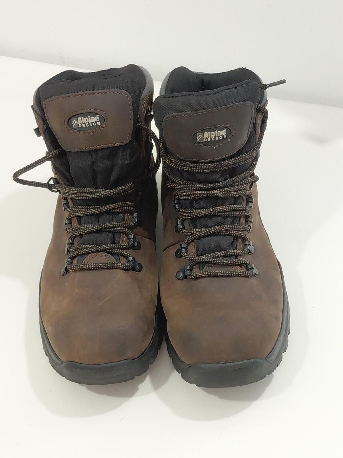 Other Alpine Design Grand Brown Leather ankle mens boots size 12W Size US 12 / EU 45 - 1 Thumbnail