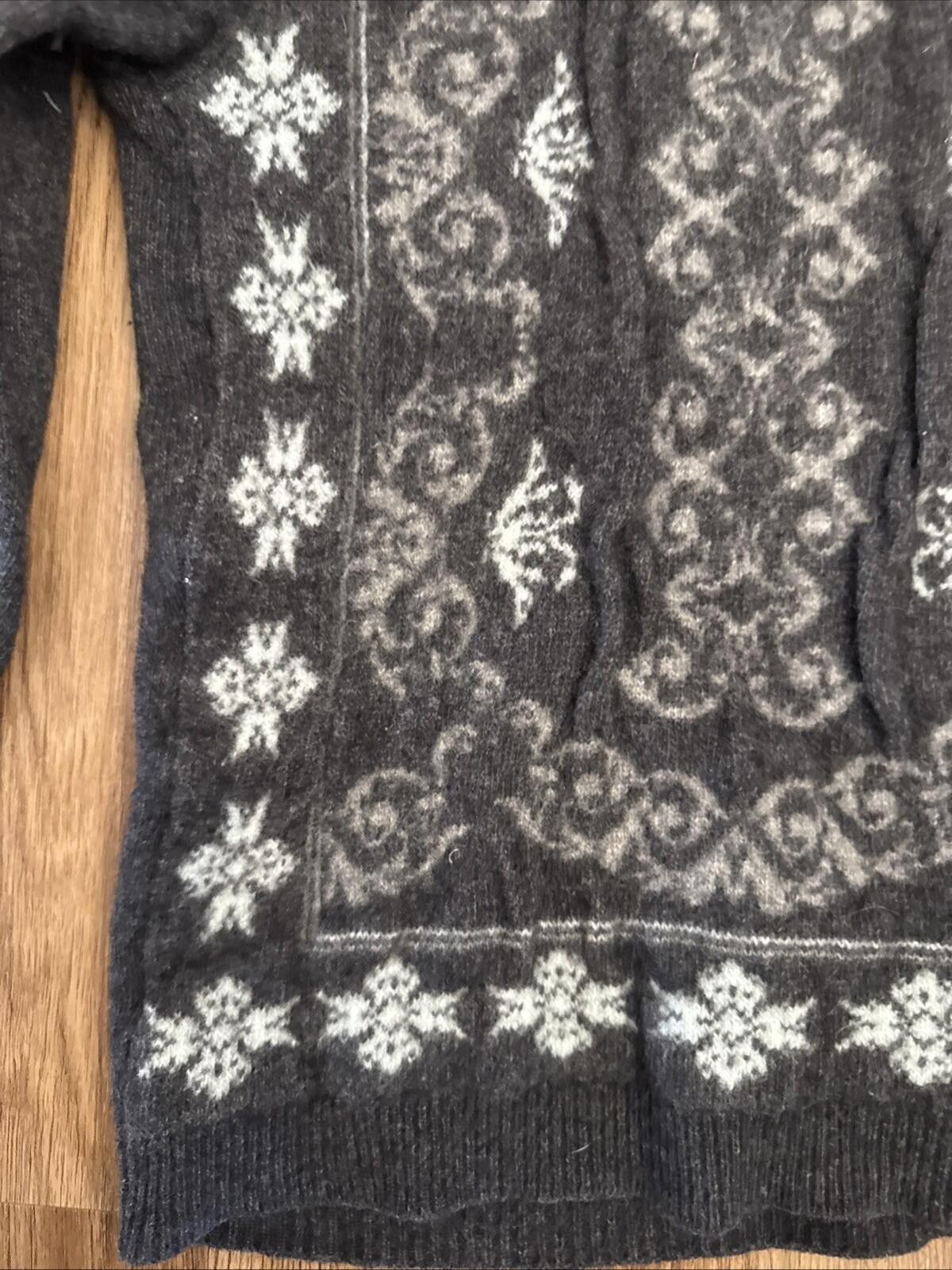 Autumn Cashmere Alba Fornani Italy Winter Ski Sweater Cashmere Lambs Wool Size S / US 4 / IT 40 - 3 Thumbnail