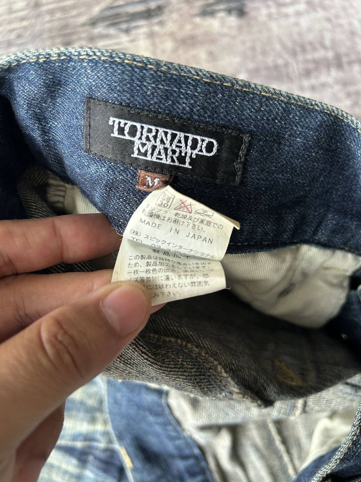 Tornado Mart SUPER FLARED Tornado Mart Washed Jeans Size US 32 / EU 48 - 16 Thumbnail
