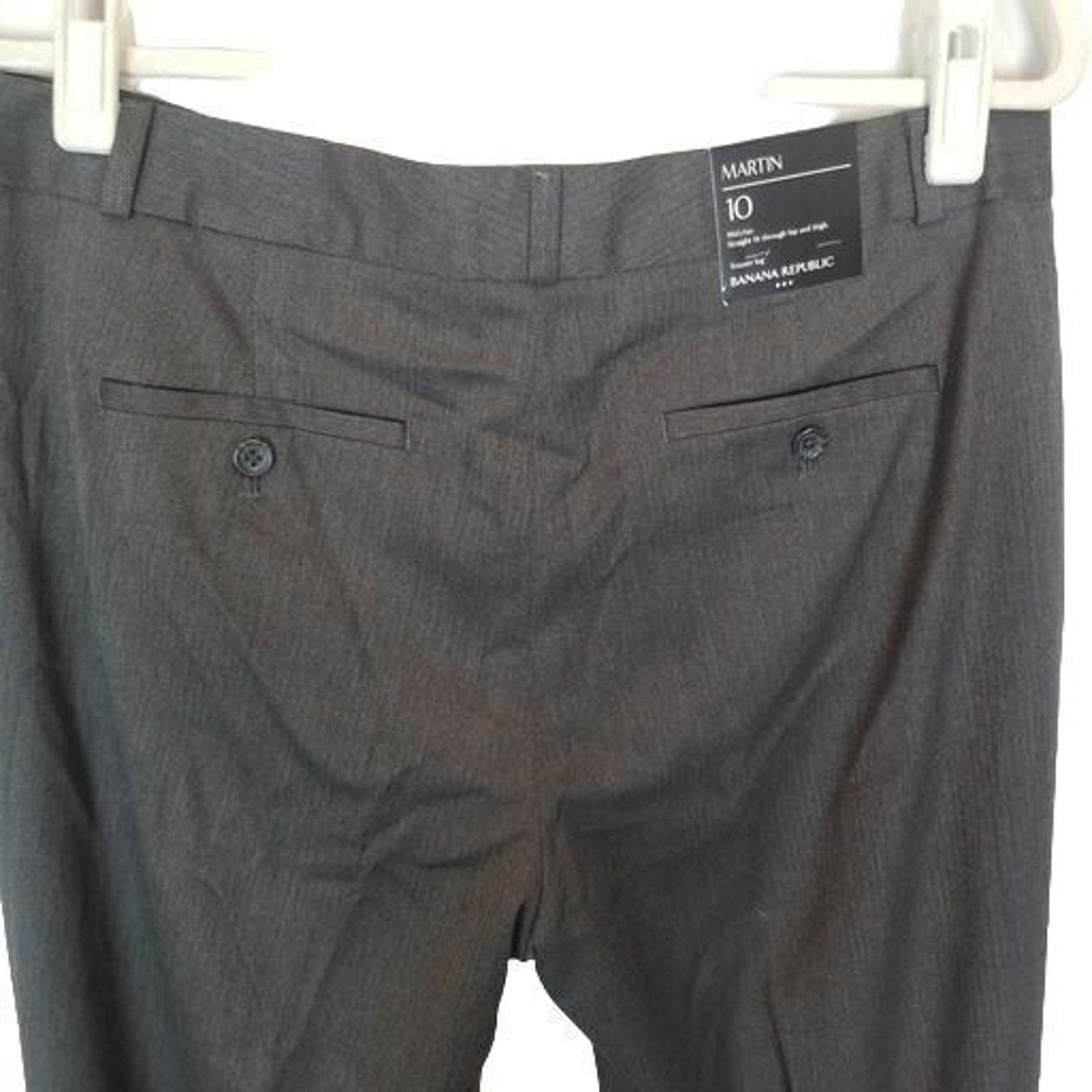 Banana Republic Banana Republic Womens Martin Herringbone Pants 10 Trouser Size 32" / US 10 / IT 46 - 9 Thumbnail