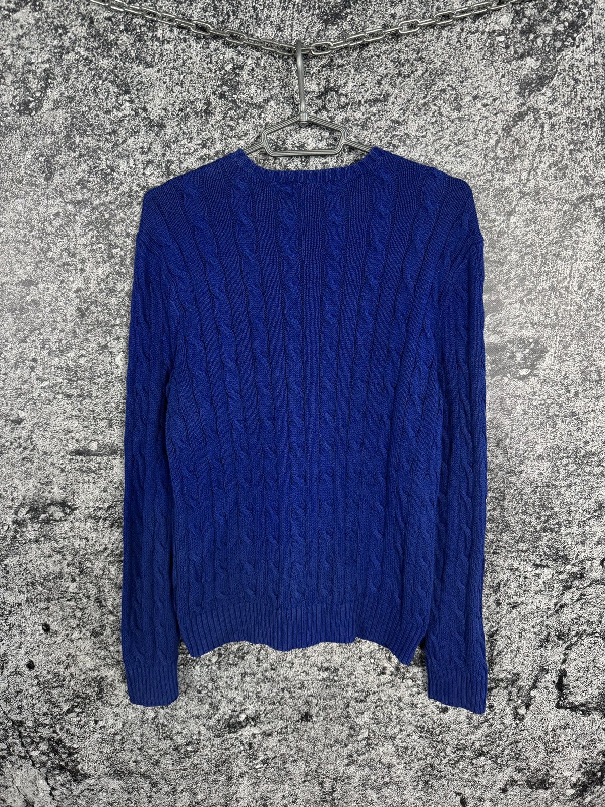 Polo Ralph Lauren Polo Ralph Lauren Cable Knit Sweater Pullover Blue Size M Size US M / EU 48-50 / 2 - 11 Thumbnail