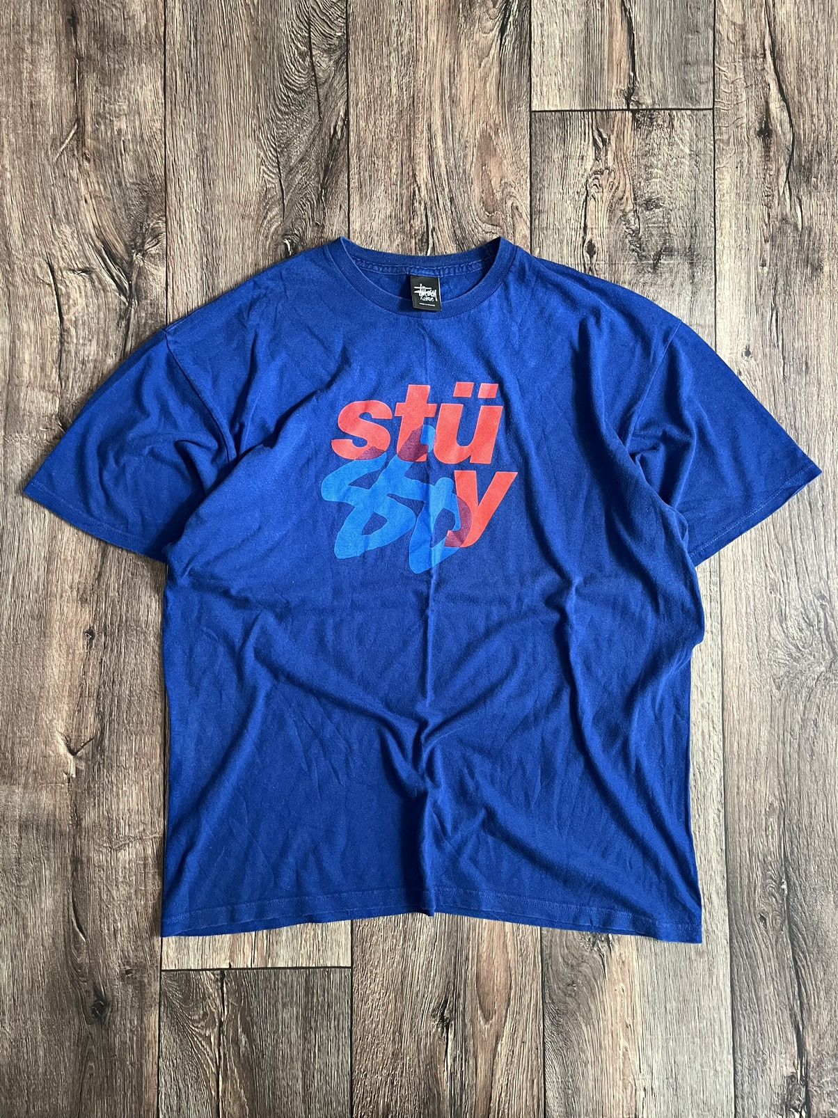 Stussy Stussy Centre Logo T-shirt Size US XL / EU 56 / 4 - 1 Thumbnail