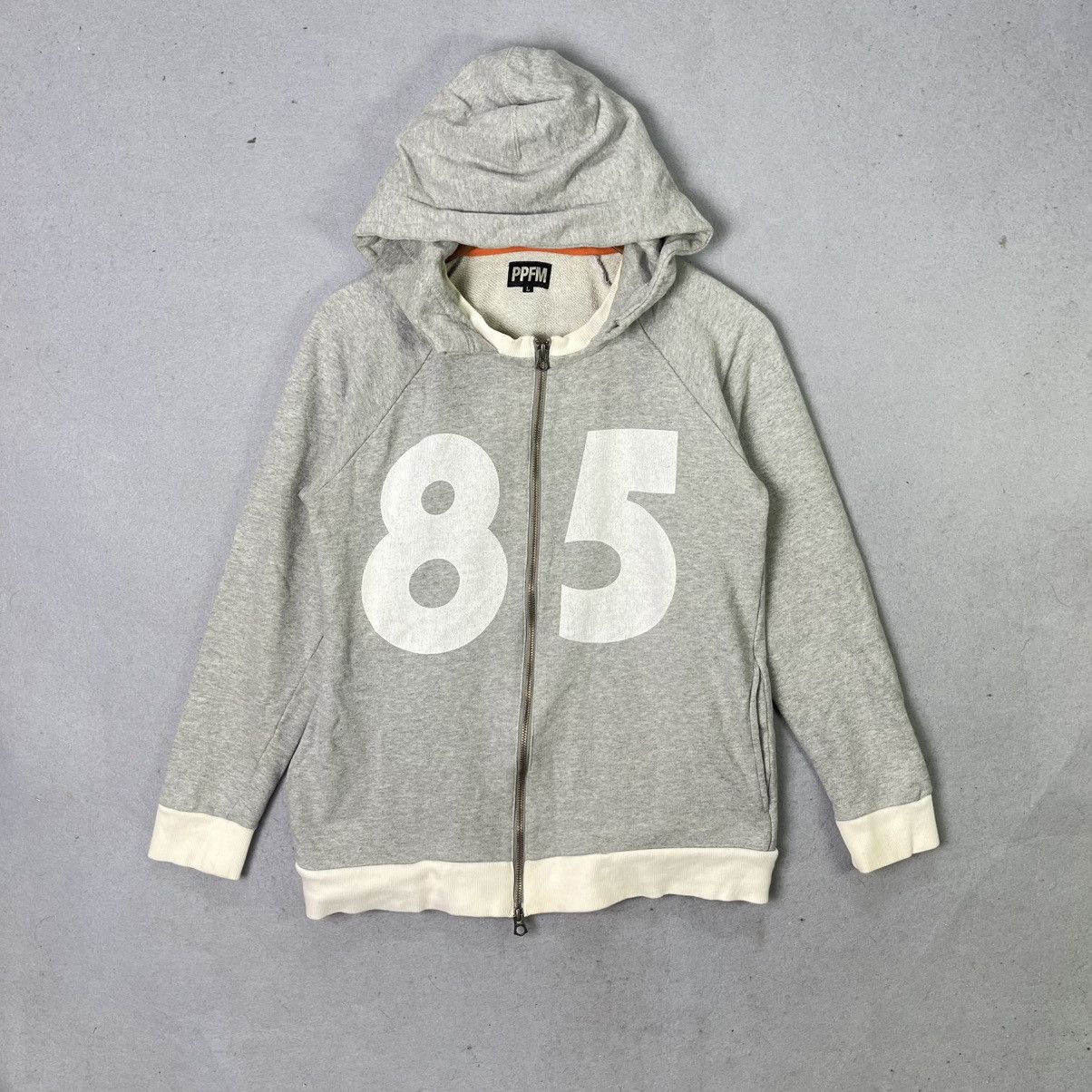 PPFM PPFM Japan “85” Zip-Up Hoodie Grey Streetwear Minimal Size US S / EU 44-46 / 1 - 1 Thumbnail