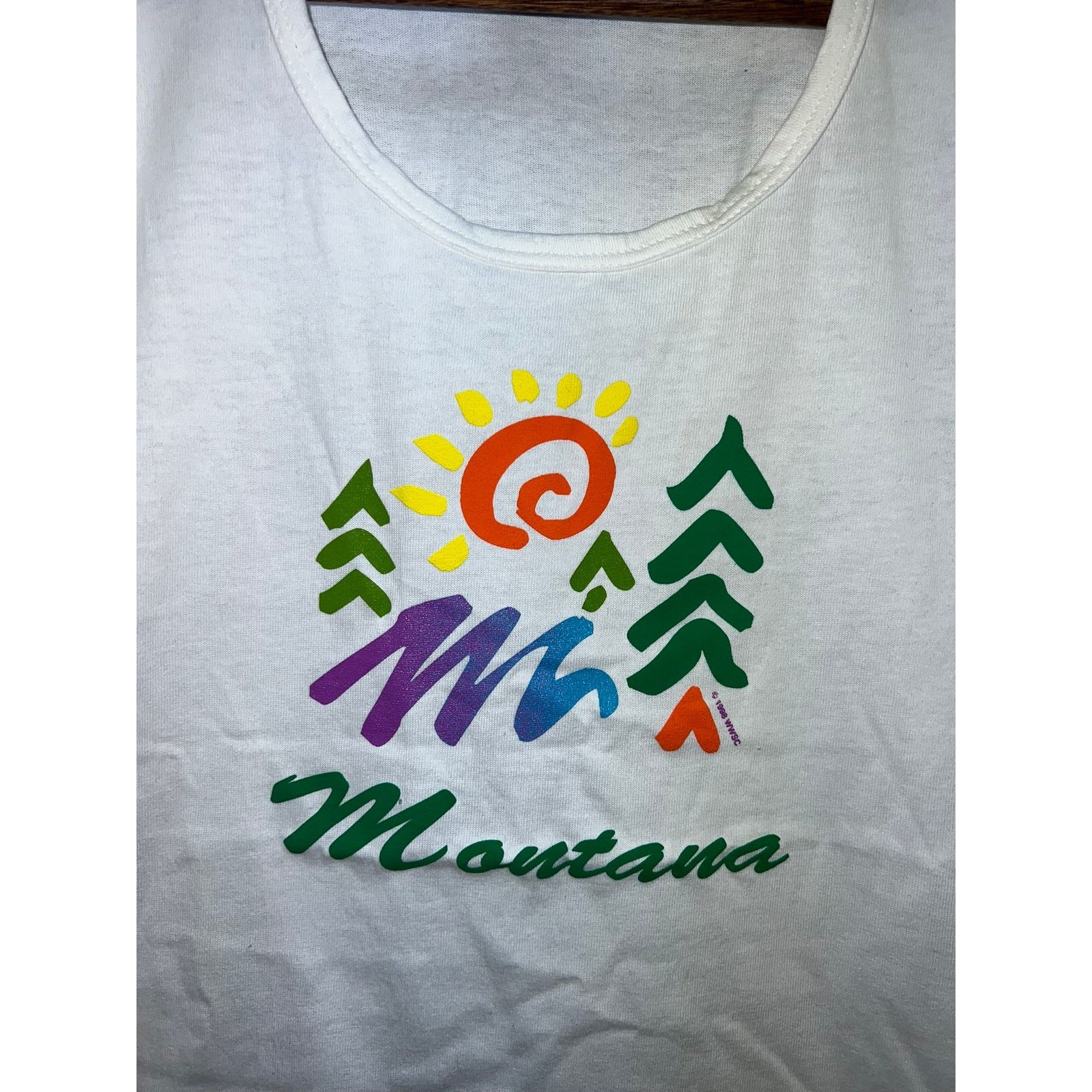Vintage Women's Vintage Montana Shirt Tree Forest Top L 1990s 90s Size L / US 10 / IT 46 - 2 Thumbnail