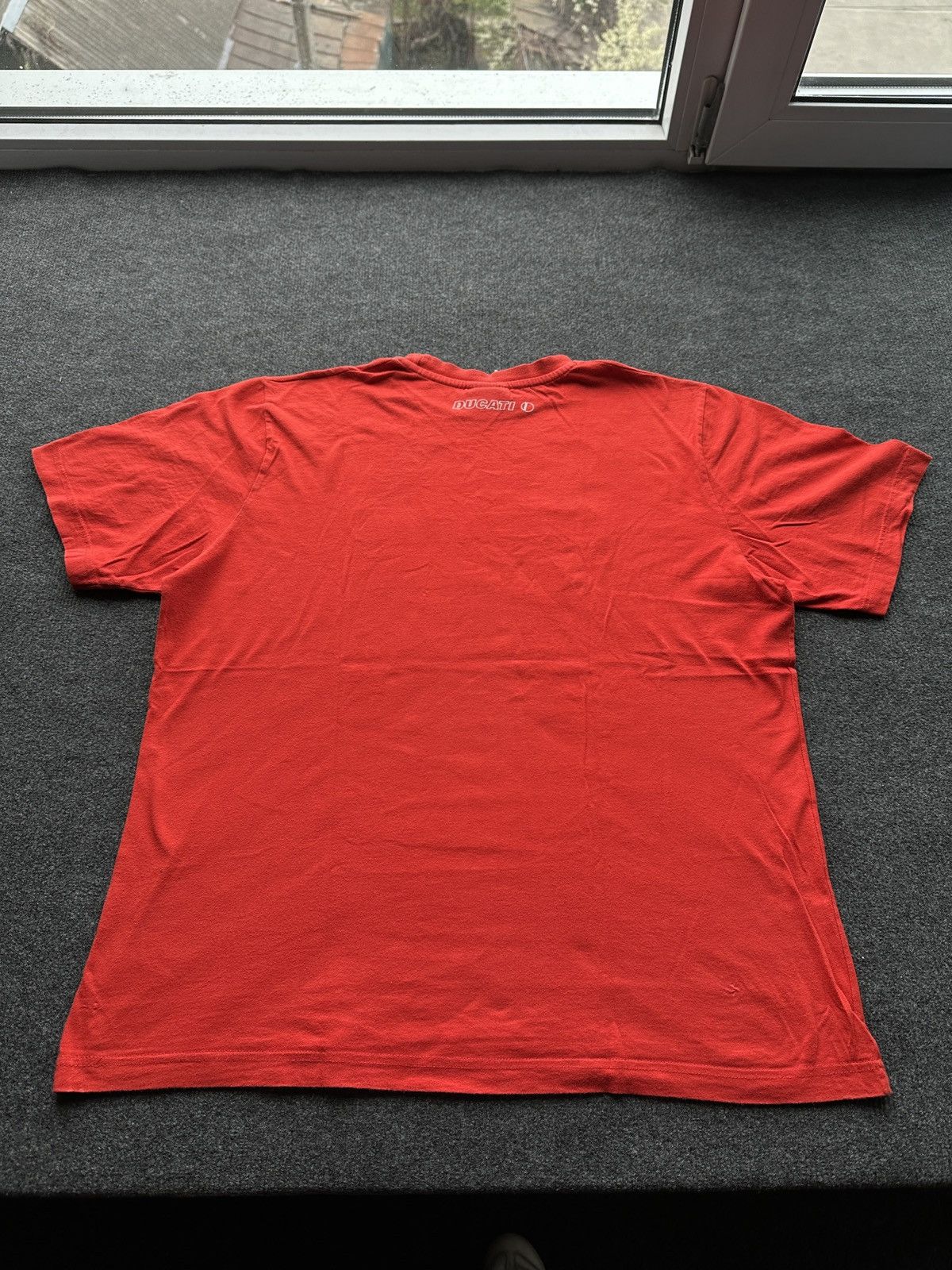 Ducati DUCATI 🚨 RACING RED TEE BIG LOGO MOTORCYCLE MOTO SPORT Size US XL / EU 56 / 4 - 9 Thumbnail
