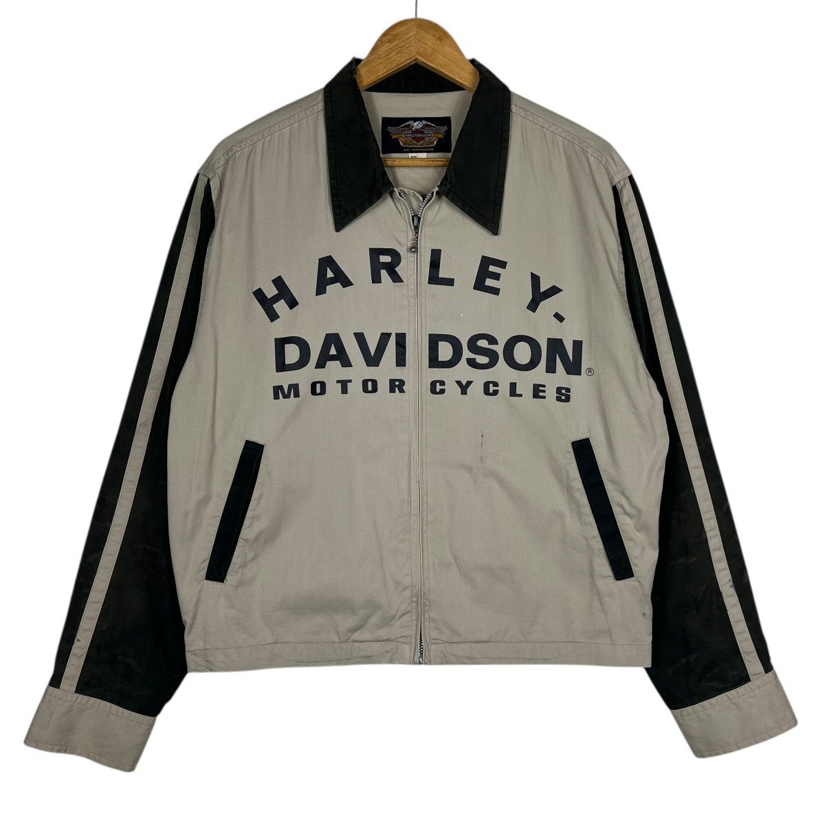 Harley Davidson 🔥 Vintage Harley Davidson MotorCycles Moto Racer Jacket Size US L / EU 52-54 / 3 - 1 Thumbnail