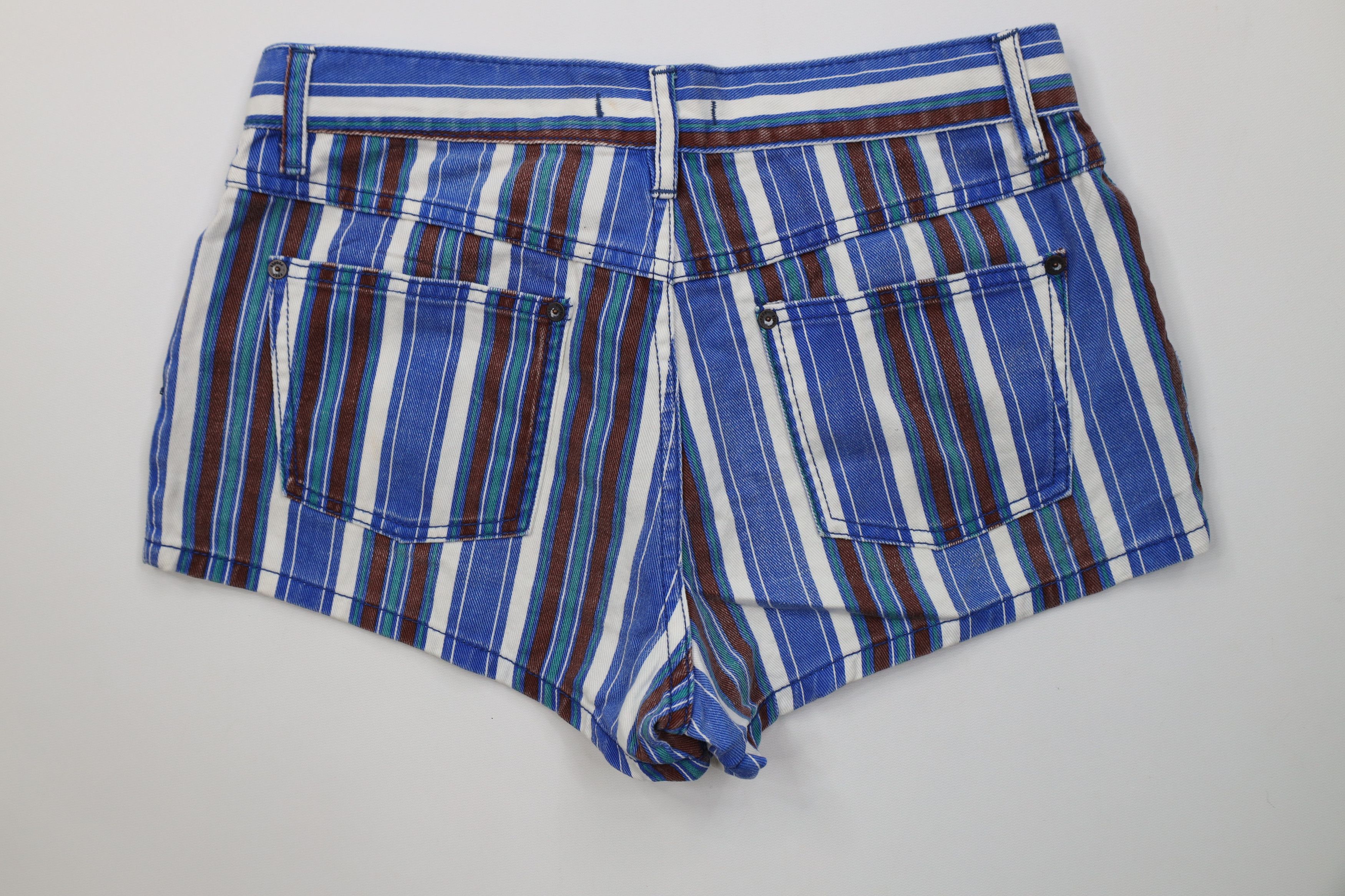 Free People Free People Color Block Denim Jean Shorts Jorts Cotton Size 28" / US 6 / IT 42 - 7 Thumbnail