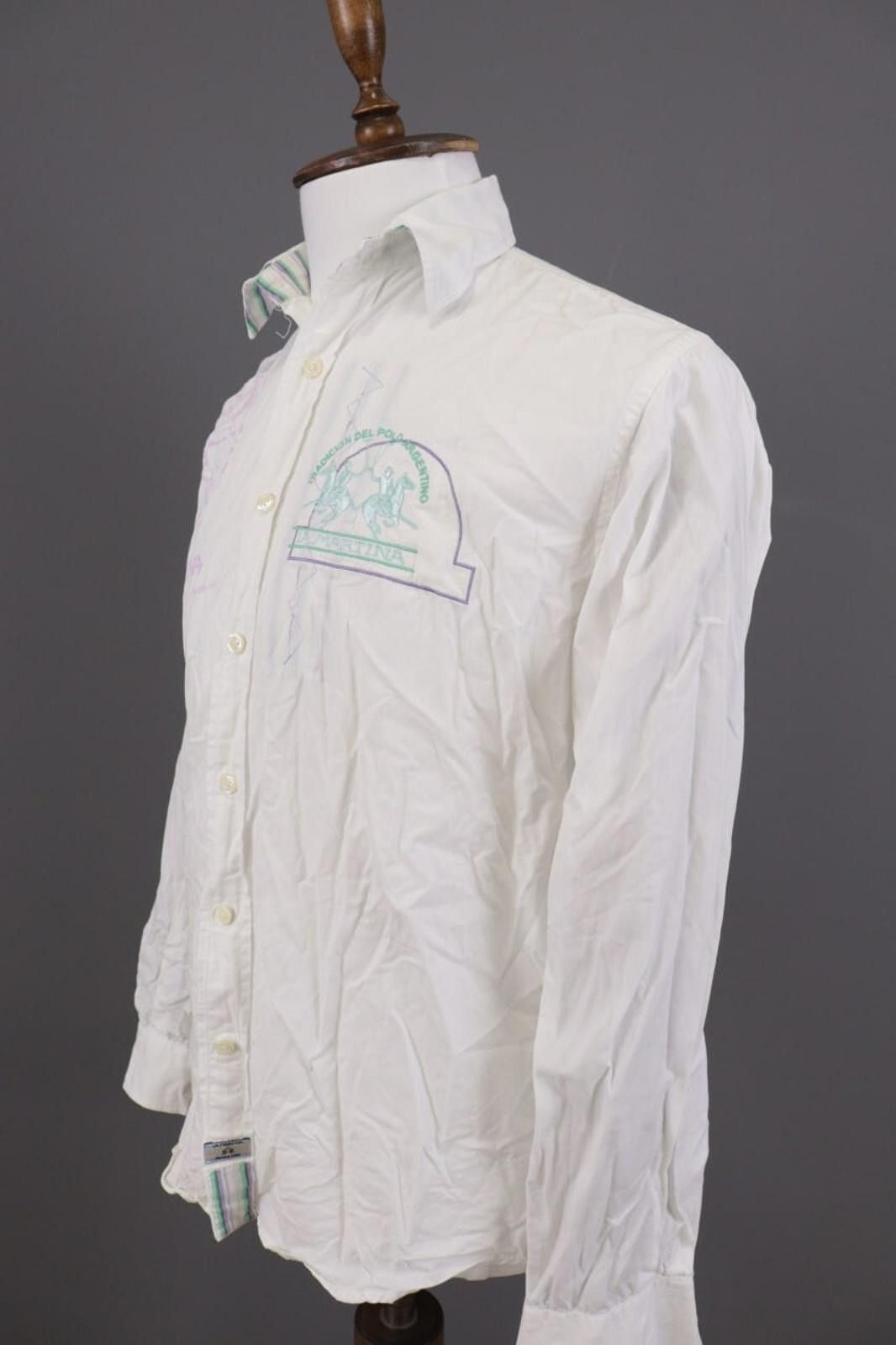 La Martina La Martina Saddlery White Polo Long Sleeve Shirt Size S Size US S / EU 44-46 / 1 - 7 Thumbnail