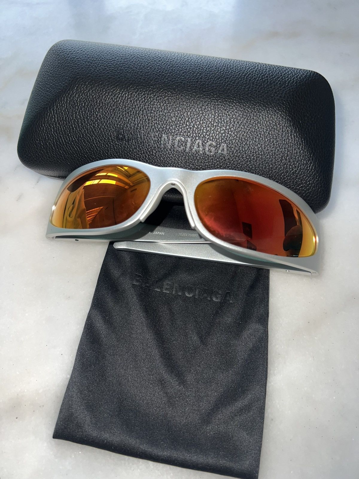 Balenciaga Balenciaga Reverse XPANDER 2.0 Silver/Mirror Sunglasses Size ONE SIZE - 1 Thumbnail