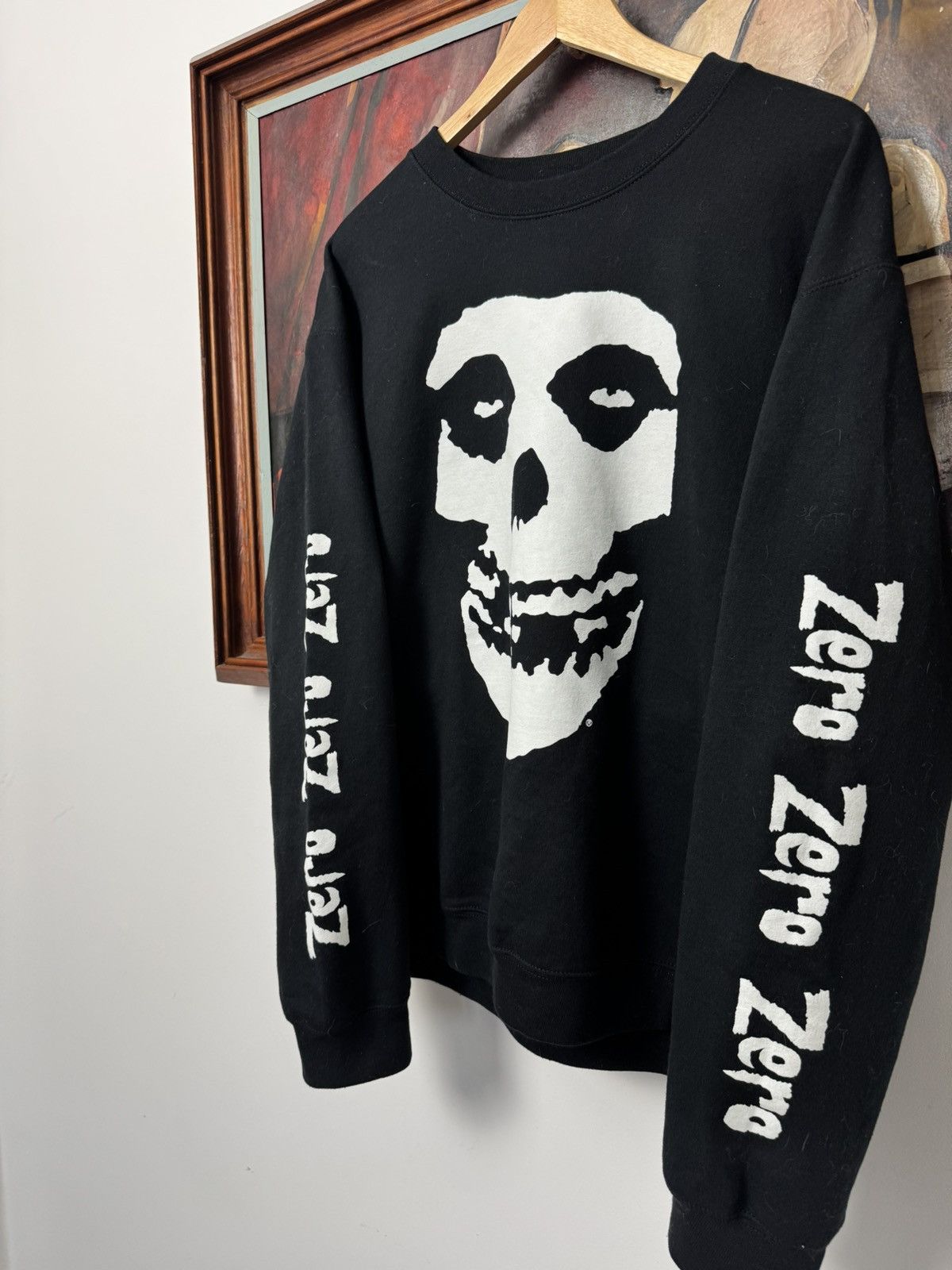 Band Tees Misfits x Zero Skate Band Punk Rock Ghost Crewneck Rare Y2k Size US M / EU 48-50 / 2 - 3 Thumbnail