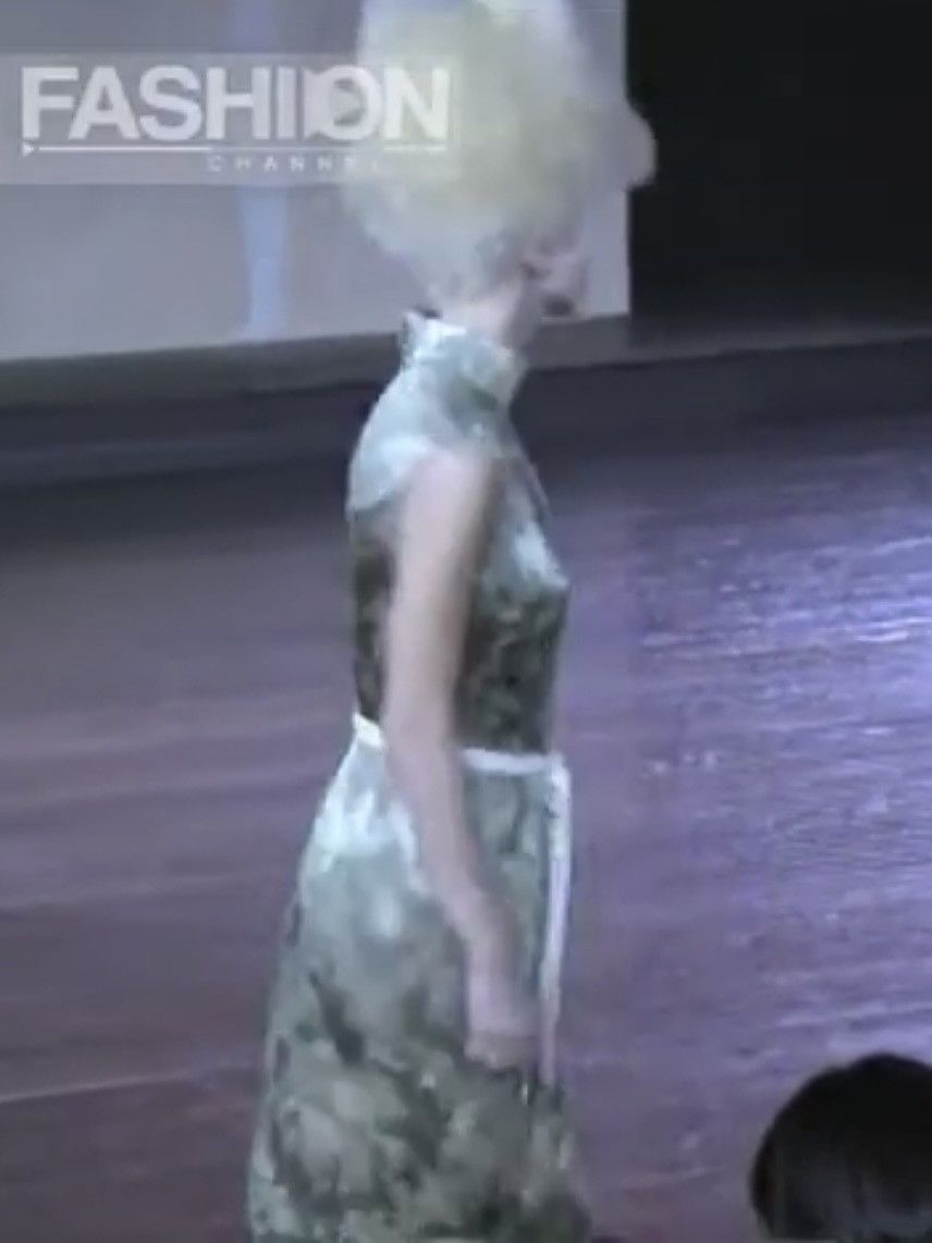 Junya Watanabe F/W 97 Runway Jacquard Open Back Dress Size ONE SIZE - 6 Thumbnail